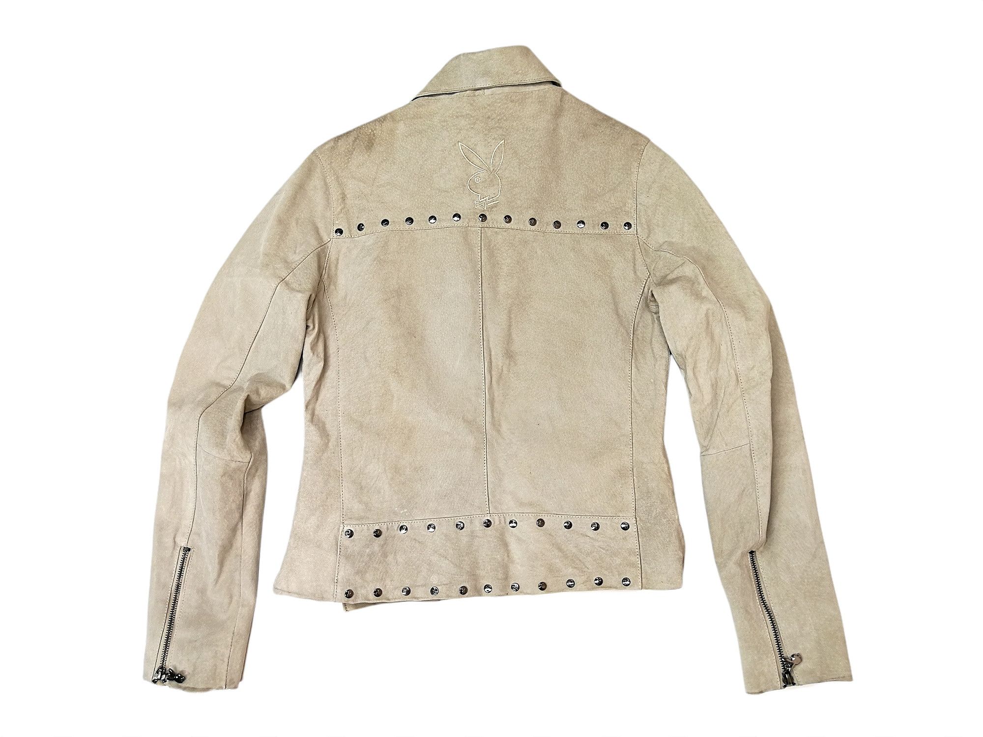 Playboy × Vintage Vintage Playboy Leather Jacket Biker Style Size M / US 6-8 / IT 42-44 - 21 Thumbnail
