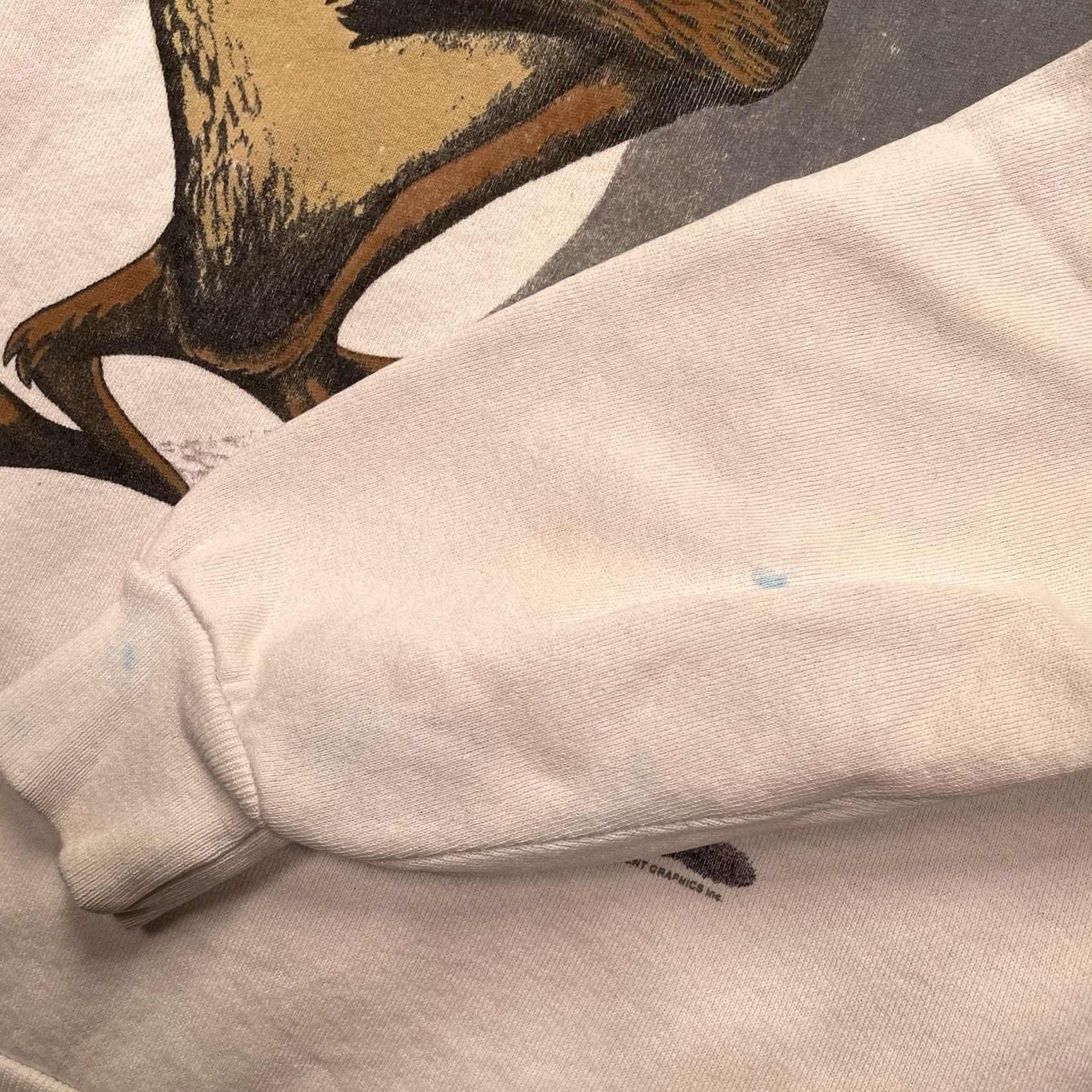 Vintage VINTAGE Looney Tunes Sweatshirt Pullover Shirt White XL Men’s Cartoon Graphic Print Bugs Bunny 1993 Shadow Warner Bros Size US XL / EU 56 / 4 - 4 Thumbnail