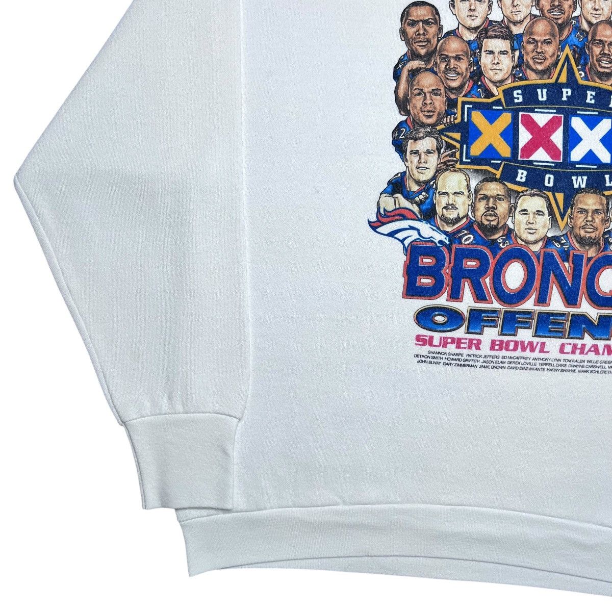 NFL Vtg 1997 NFL Denver Broncos Super Bowl Caricature Sweatshirt Size US XL / EU 56 / 4 - 18 Thumbnail