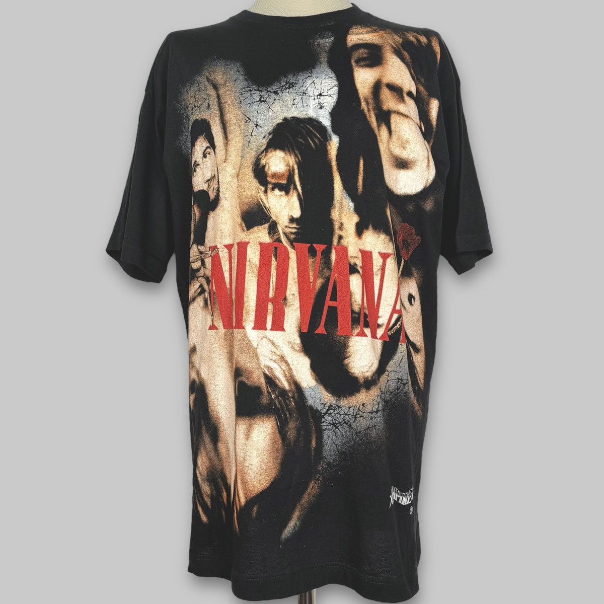 Band Tees Vintage 90s DS PACKAGED Nirvana Empire All Over Euro T Shirt Size US XL / EU 56 / 4 - 1 Thumbnail