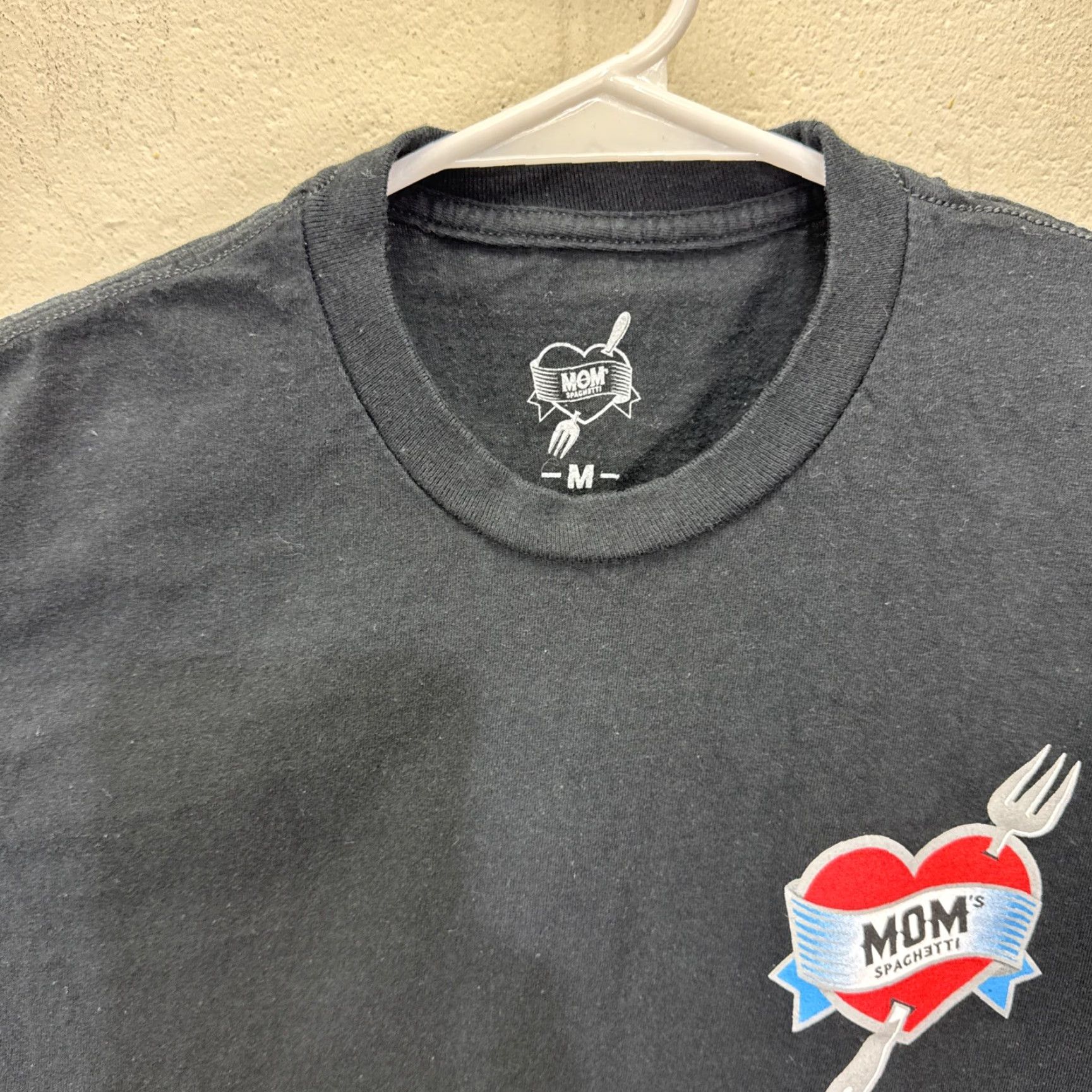 Vintage VINTAGE MOMS SPAGHETTI Eminem Tattoo Heart Shirt Adult Medium Black Graphic Print Hip Hop Mens Size US M / EU 48-50 / 2 - 3 Thumbnail