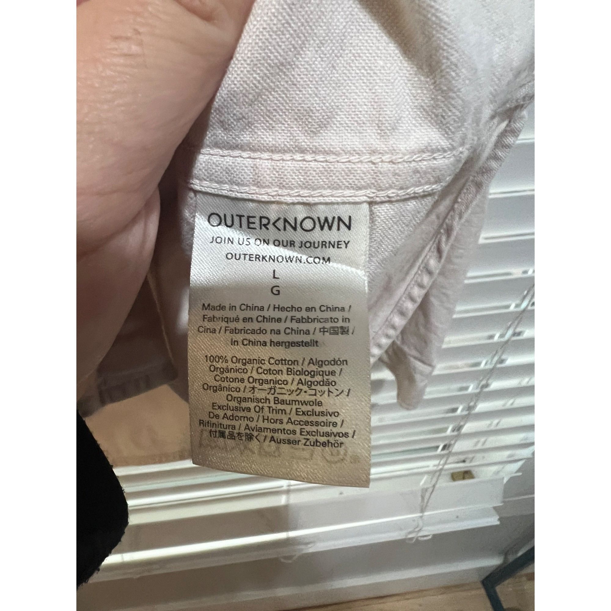 Outerknown Outerknown Long Sleeve Button Up Shirt - Size L Size US L / EU 52-54 / 3 - 4 Thumbnail