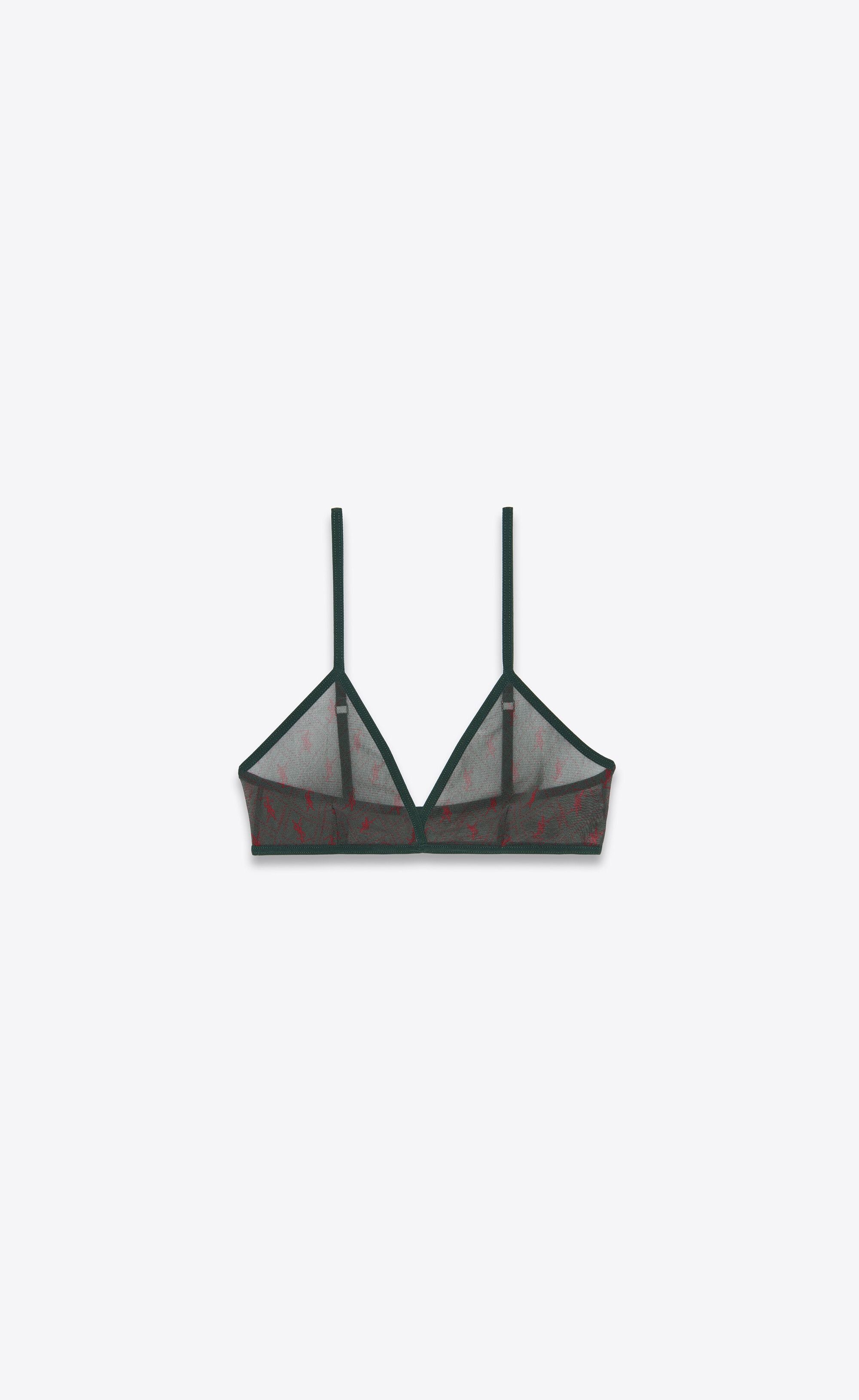 Saint Laurent Paris o1bcso1str0426 Bra in Black Size L / US 10 / IT 46 - 2 Thumbnail