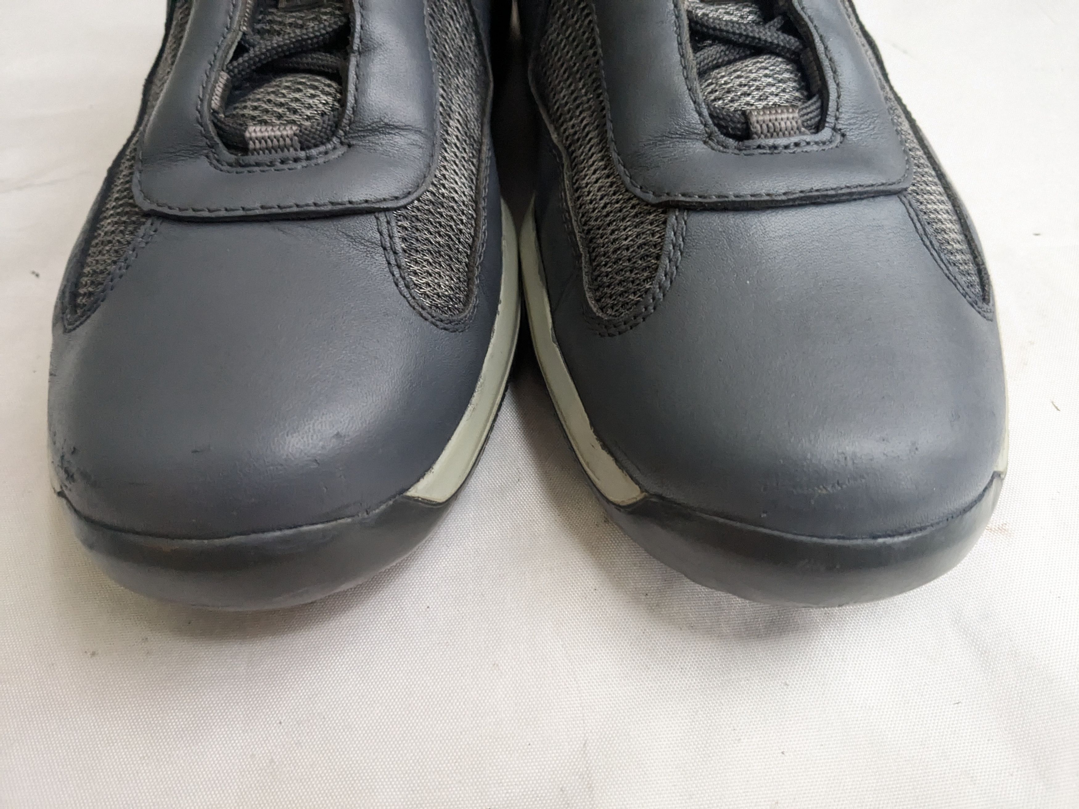Prada Prada America's Cup Sneakers Gray Leather 9 Low Size US 9 / EU 42 - 4 Thumbnail