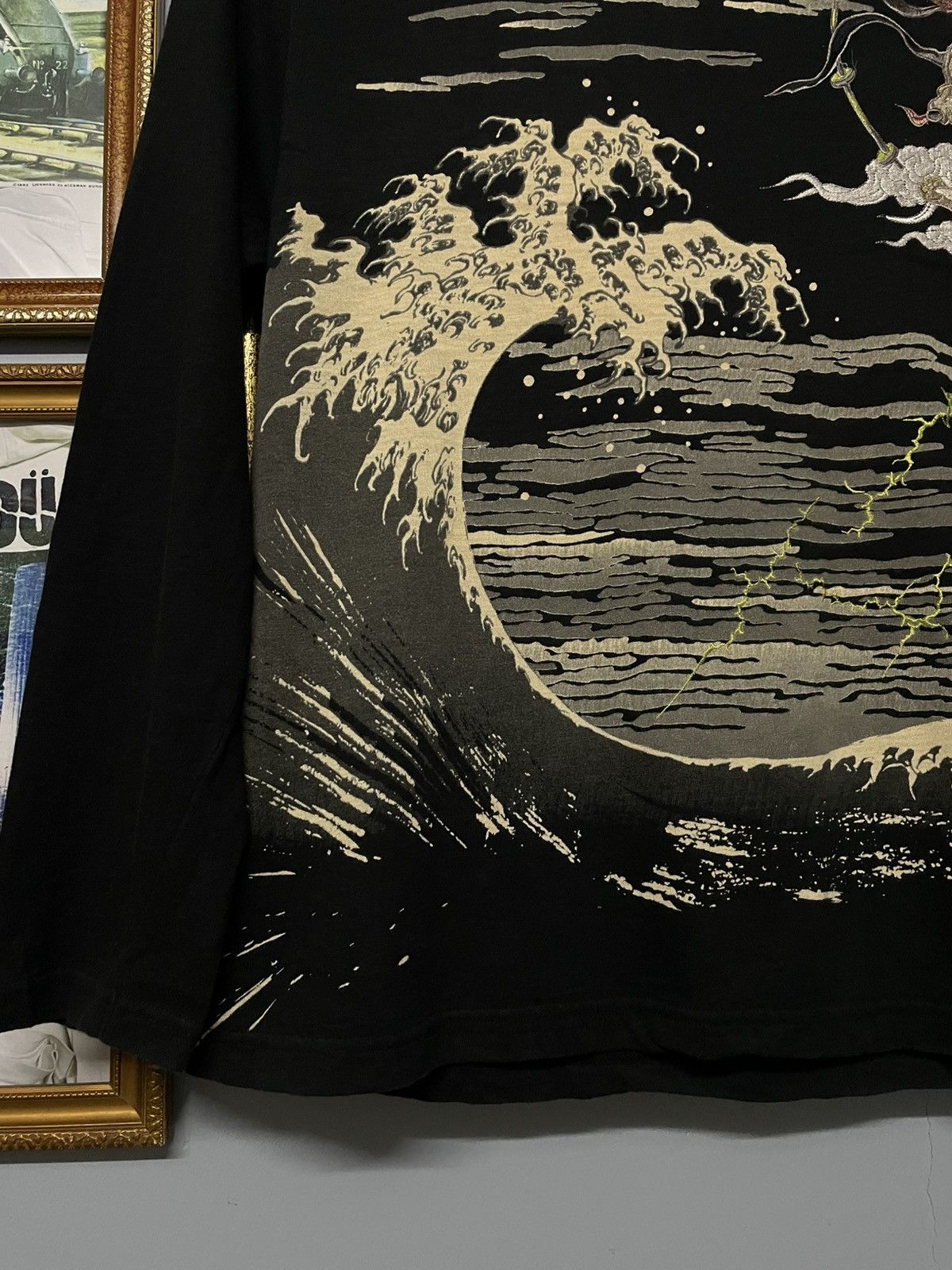 Designer × Japanese Brand × Vintage Vintage 90s Japanese Tradition God Of War Sukajan Longsleeve Size US XL / EU 56 / 4 - 4 Thumbnail