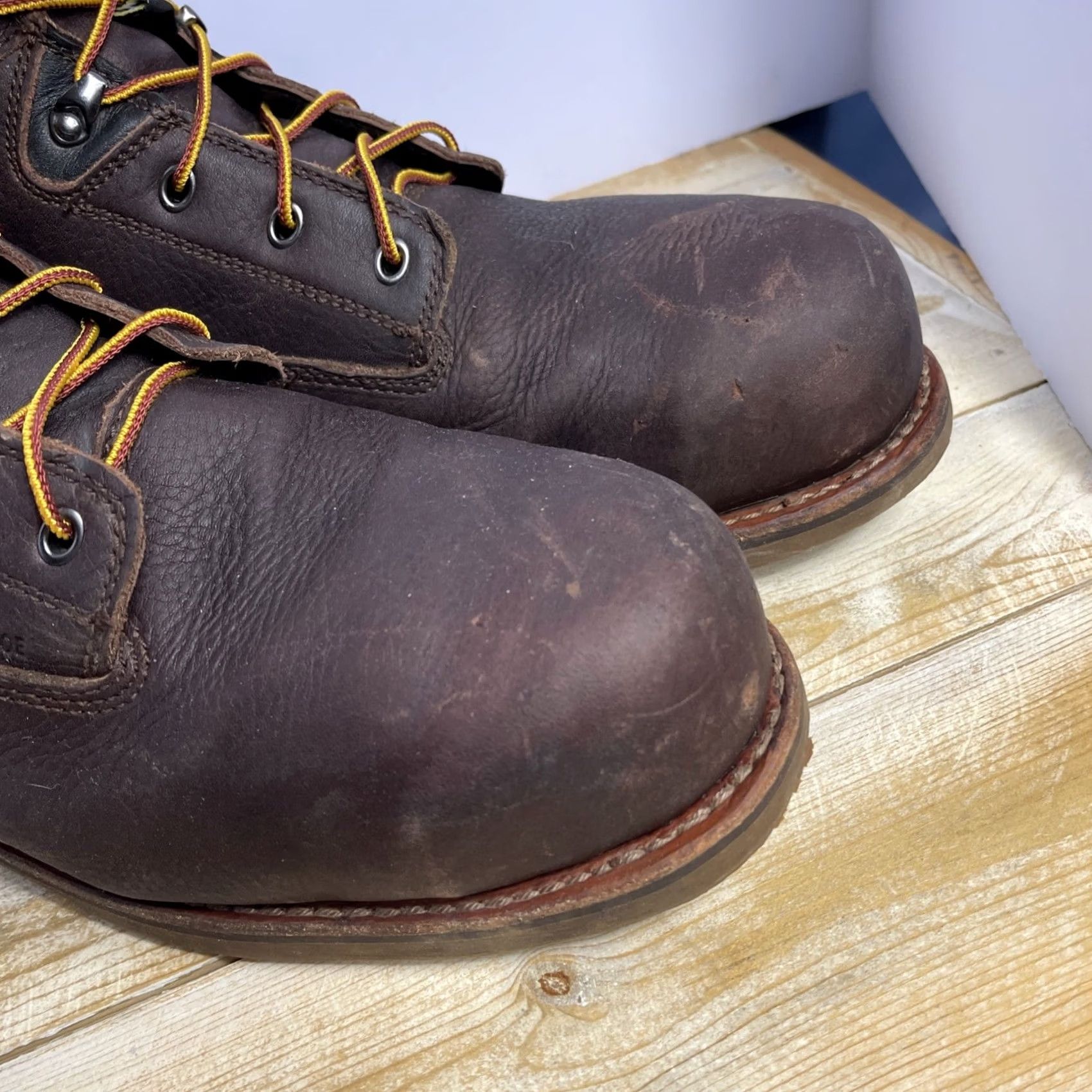 Chippewa Chippewa Boots Work Boots 13 D Leather Waterproof Composite Toe Met Guard CT PR Briar Brown Size US 13 / EU 46 - 3 Thumbnail