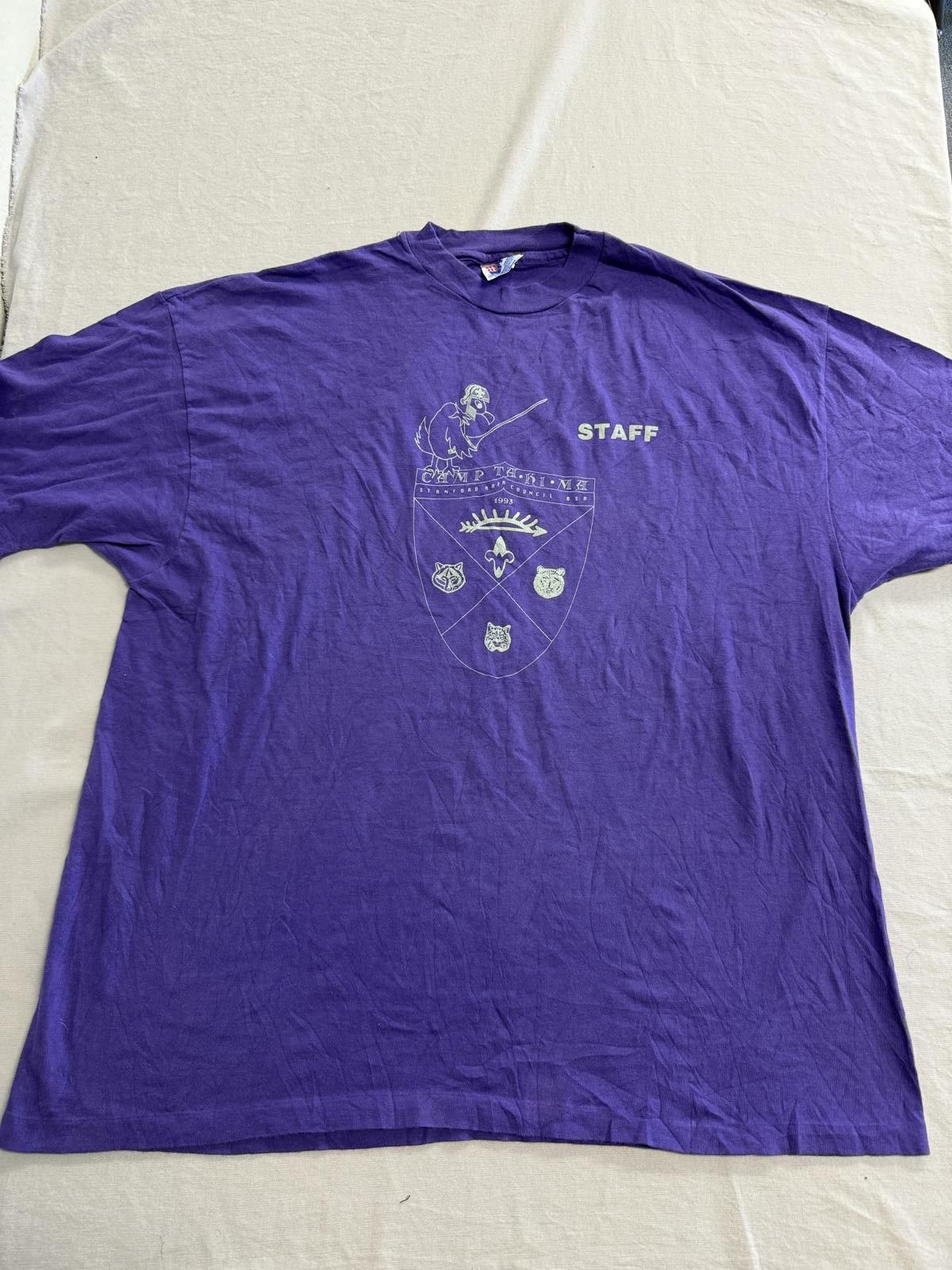 Hanes Vintage Camp Takima T-shirt 1993 Ta-Ki-Ma Cub Day Camp BSA Size US XXL / EU 58 / 5 - 1 Thumbnail