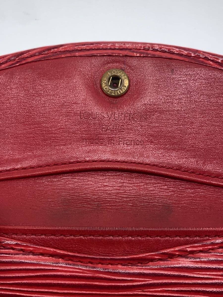 Louis Vuitton Louis Vuitton Epi Porte Monet Simple Leather Red Size ONE SIZE - 3 Thumbnail