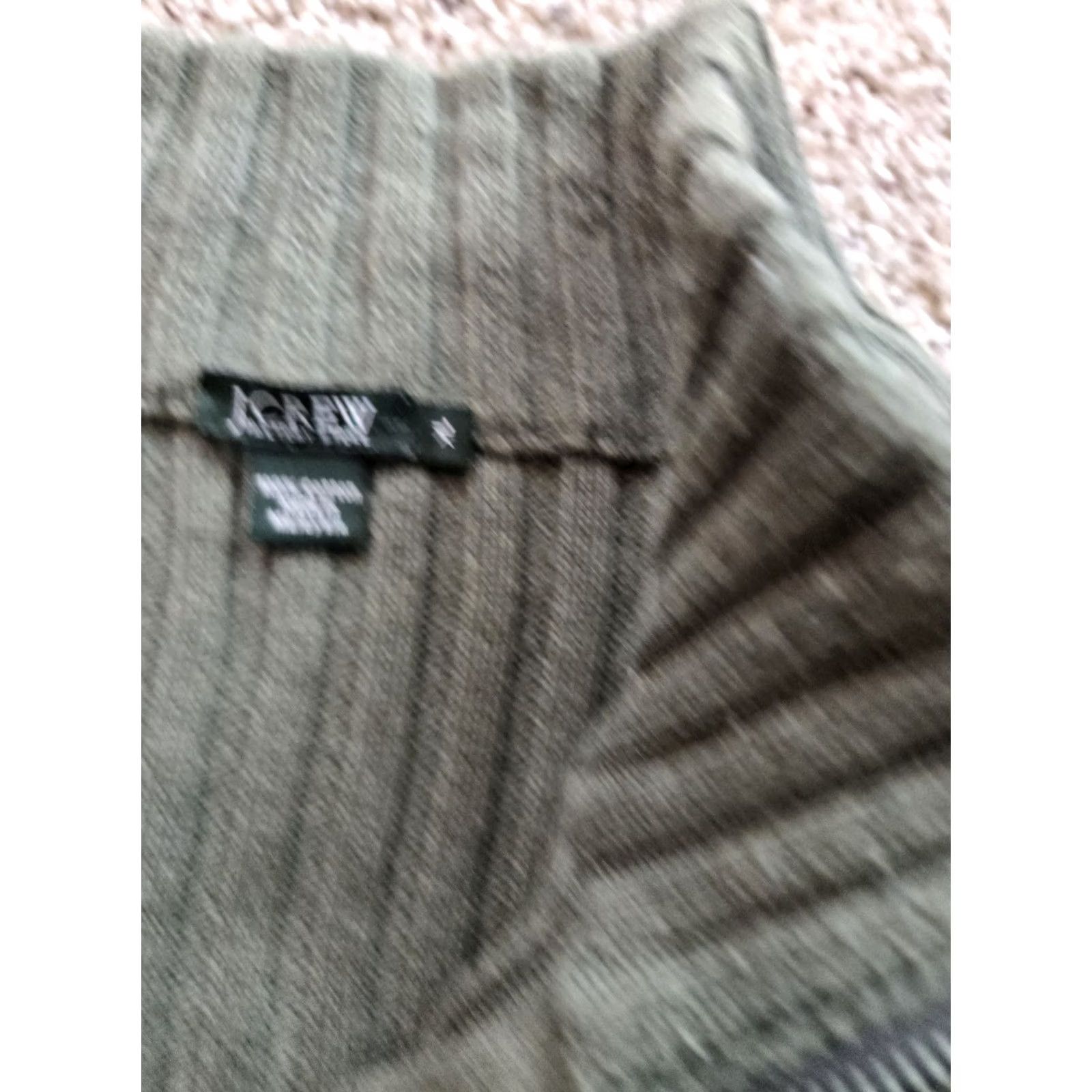 J.Crew VINTAGE J.CREW Sweater Mens XL Green Ribbed Mock Neck Knit Pullover Casual Y2K Size US XL / EU 56 / 4 - 4 Thumbnail