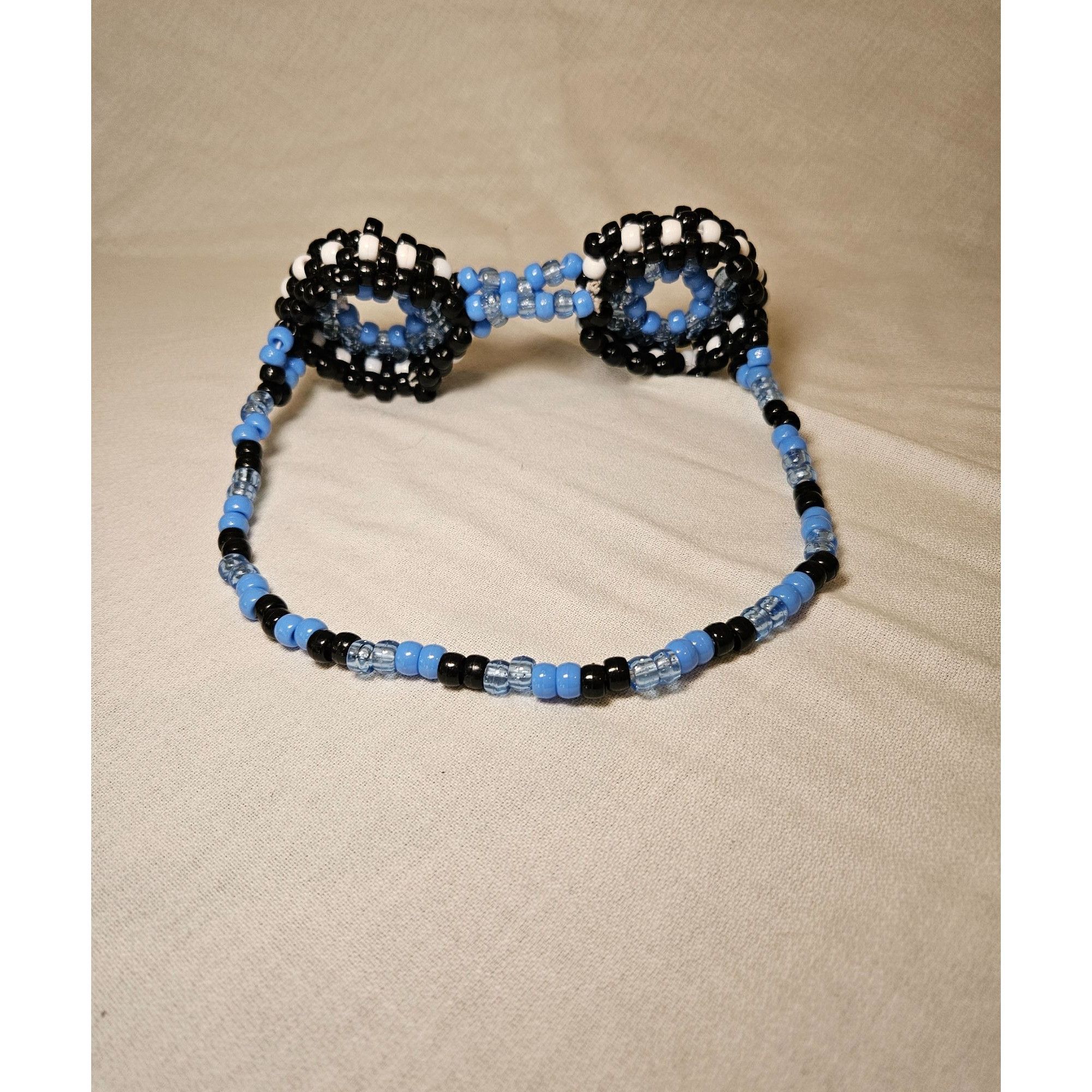 Other Blue Black Kandi Googles Pony Beads Size ONE SIZE - 5 Thumbnail