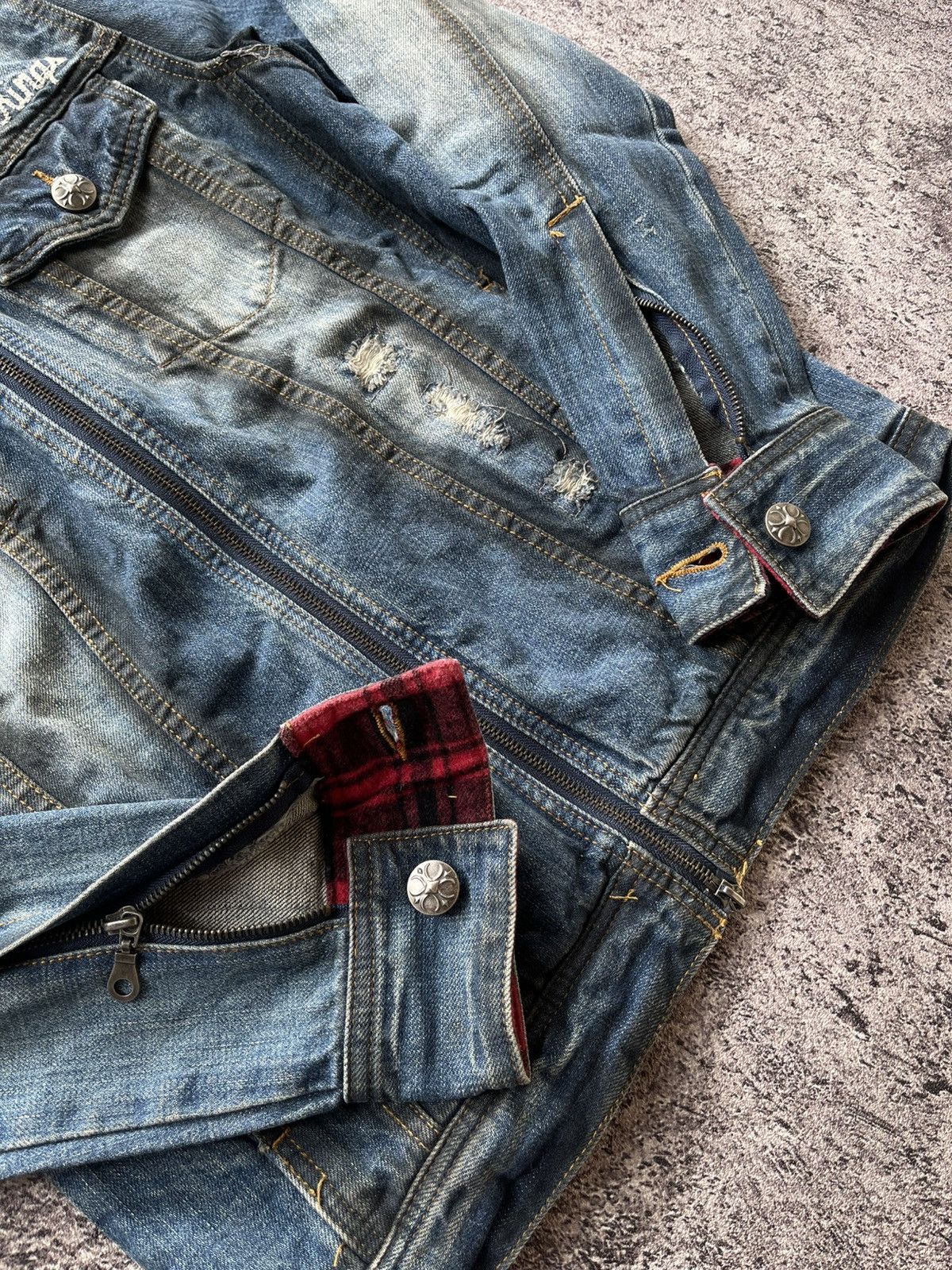In The Attic Intheattic double layer poem denim jacket Size US M / EU 48-50 / 2 - 8 Thumbnail