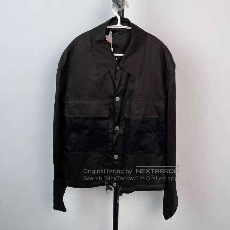 Hermes Hermes Black Pocket Cotton Collar Single Breasted Long Sle Size US M / EU 48-50 / 2 - 1 Thumbnail