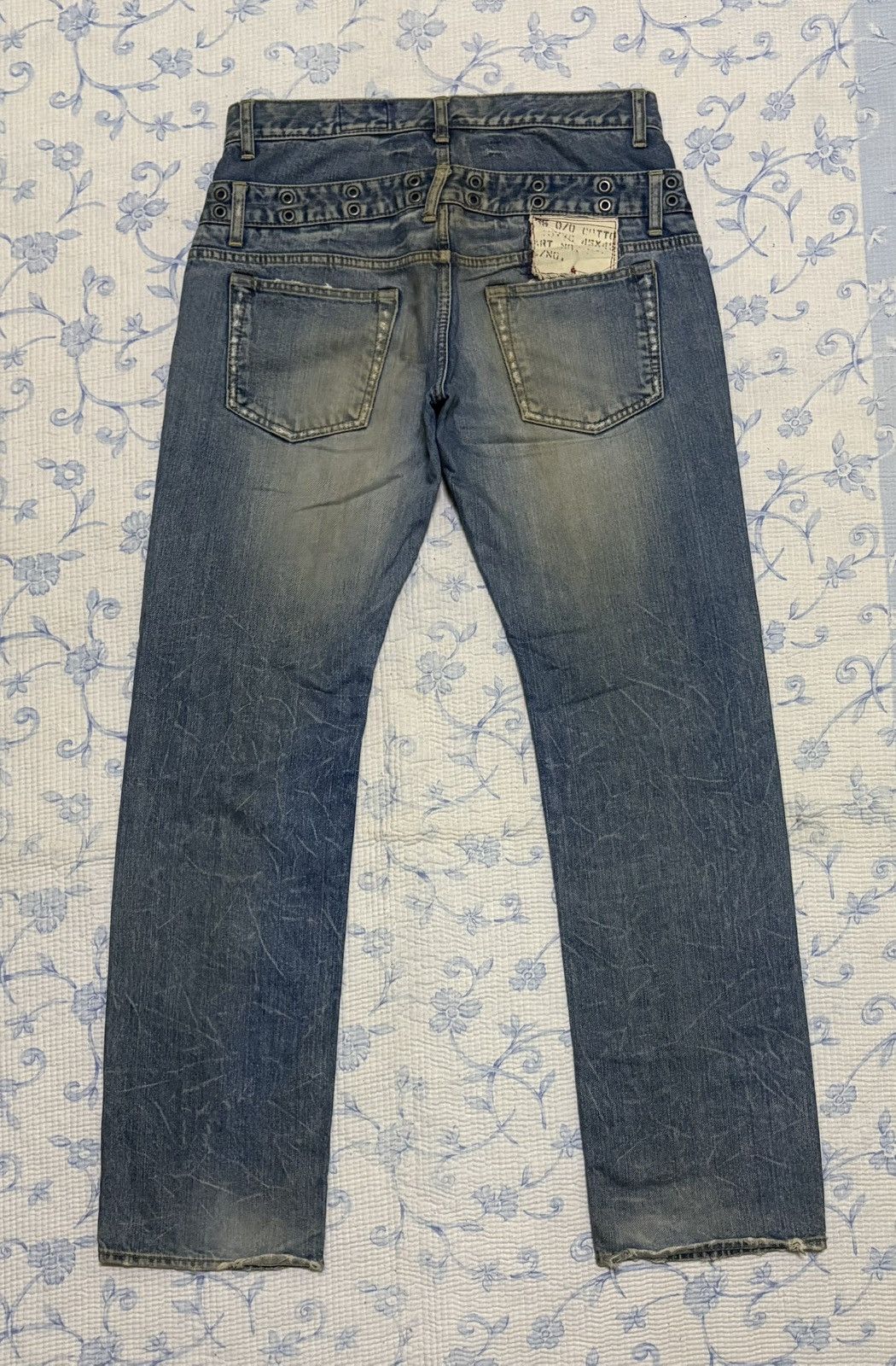 Japanese Brand Japanese Antgauge Double Waist Jeans Streetwear Denim Size US 31 - 10 Thumbnail
