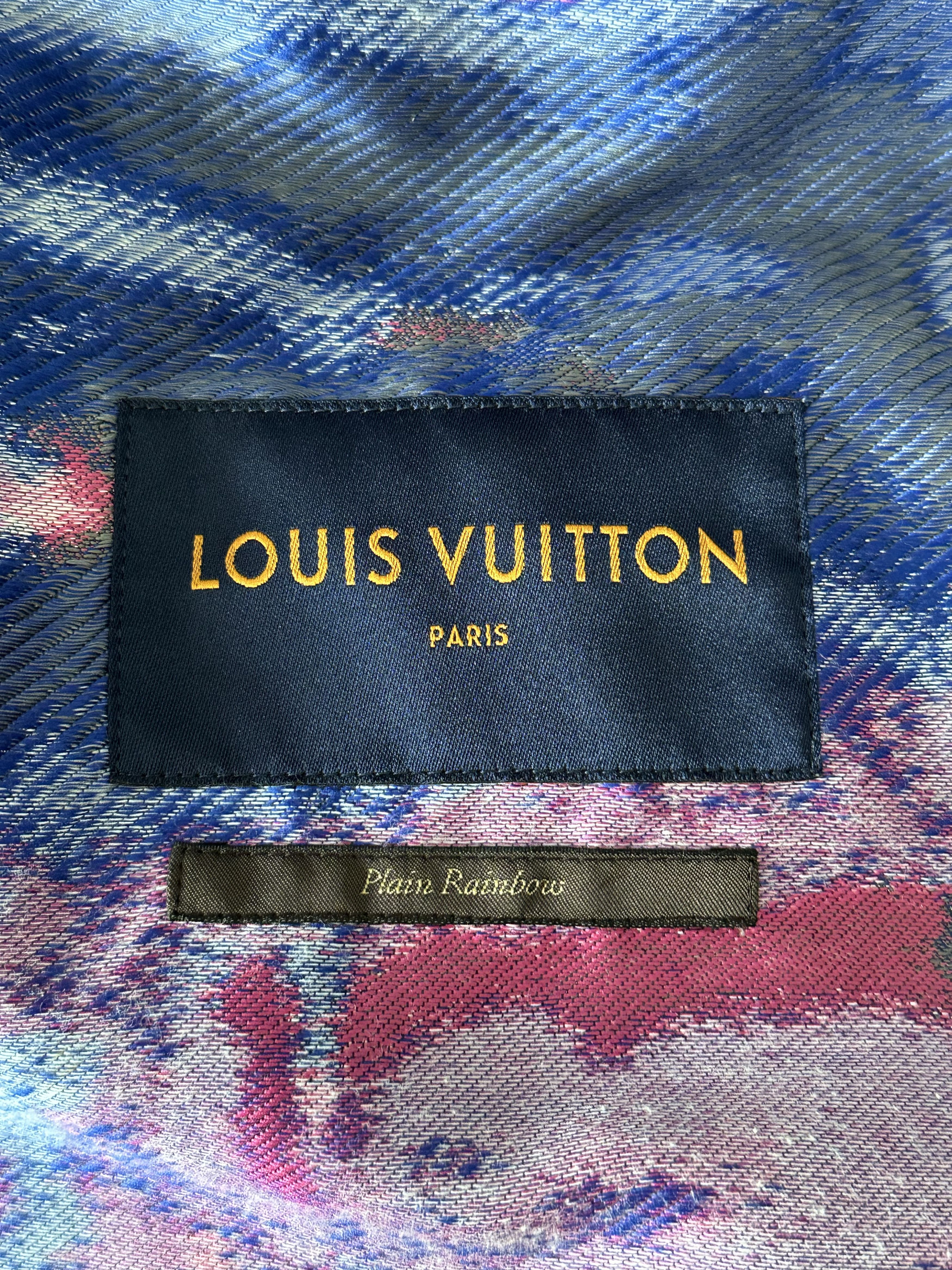 Louis Vuitton Multicolor Tie-Dye Abstract Print Half-Zip Windbreaker Size US XXL / EU 58 / 5 - 3 Thumbnail