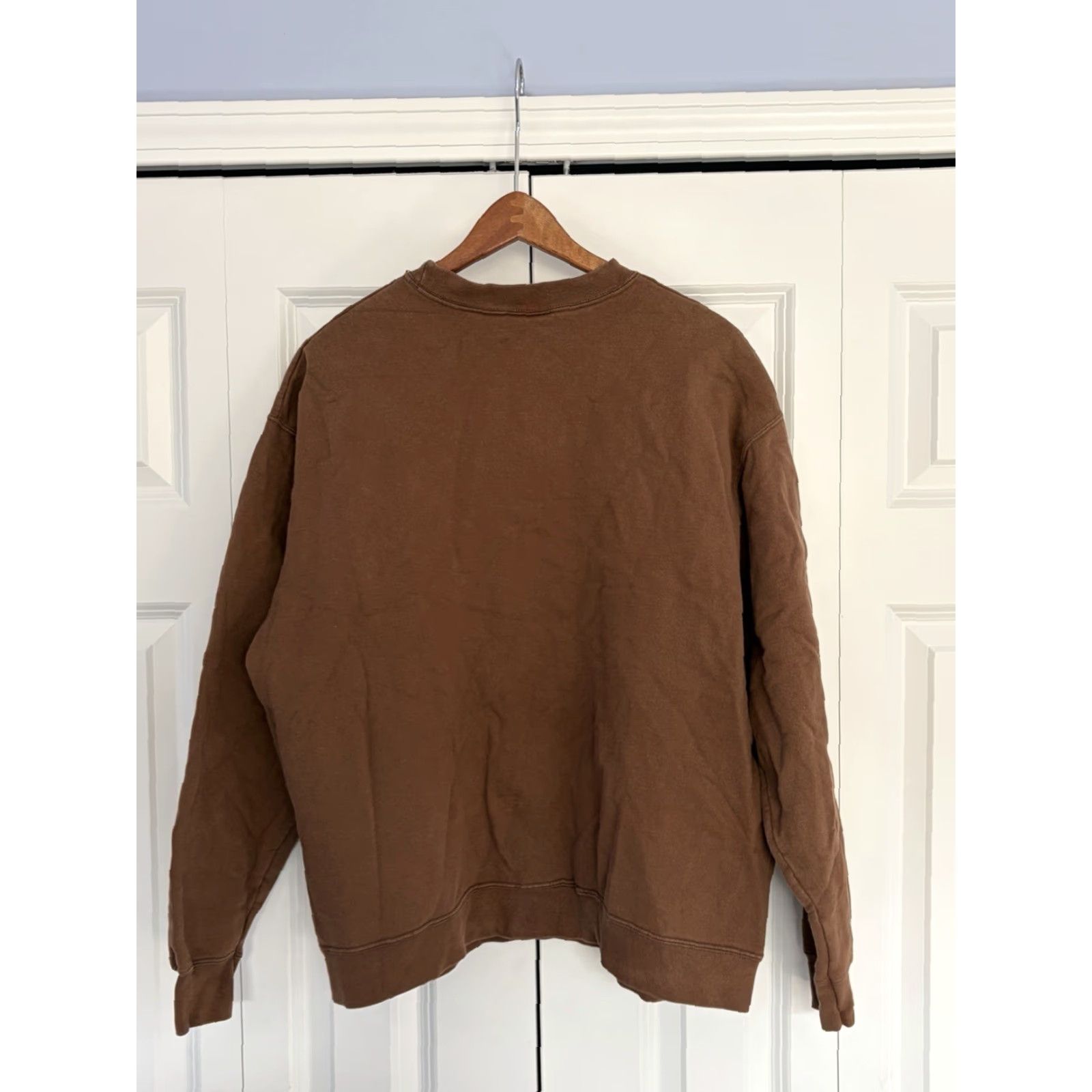 Gildan VINTAGE Gildan Heavy Blend Sweatshirt Brown Crew Neck Long Sleeve Pullover Size L Men’s Up North Michigan Sweatshirt Size US L / EU 52-54 / 3 - 2 Thumbnail
