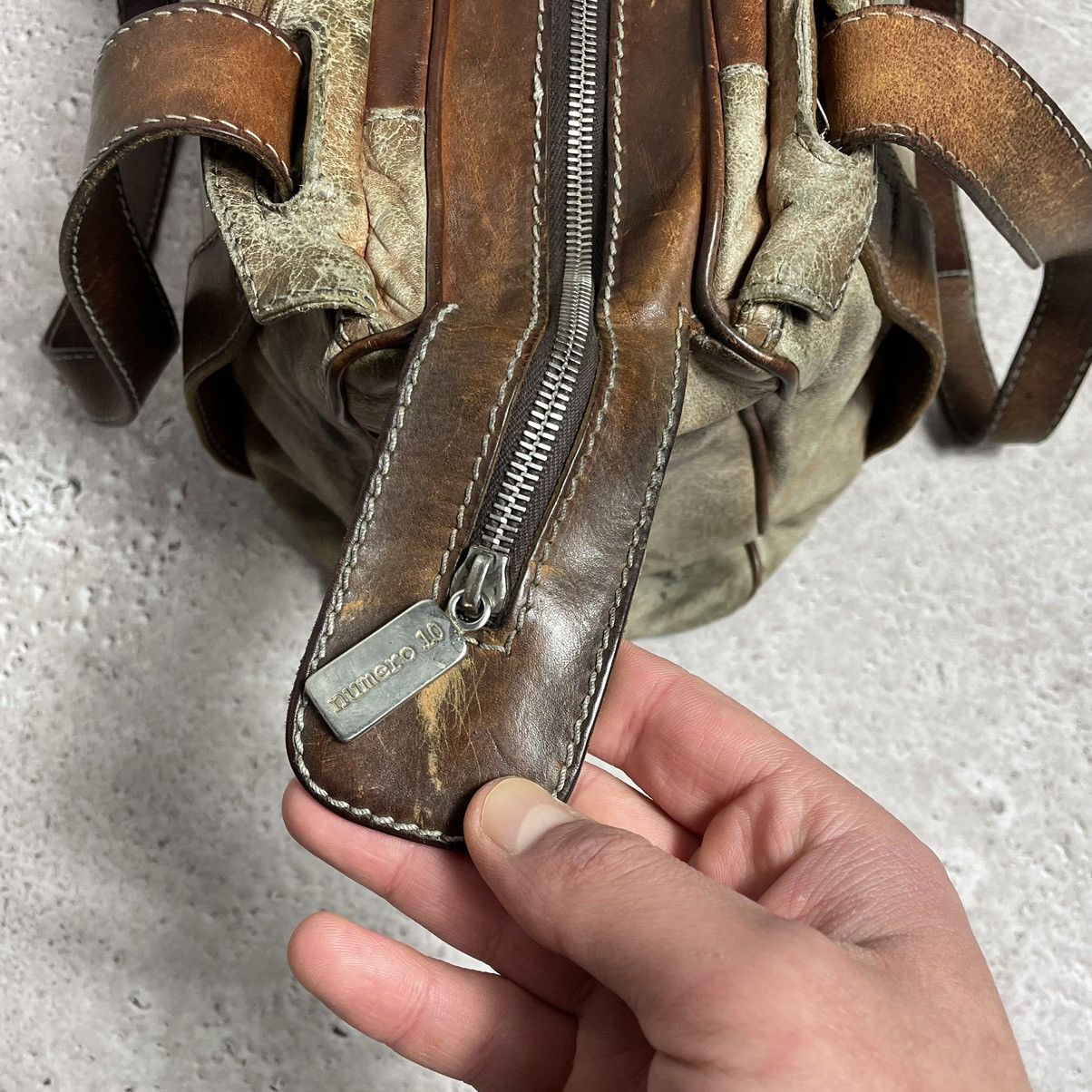 numero 10 Archive Numero 10 Avantgarde 100% Leather Hand Bag Size ONE SIZE - 14 Thumbnail