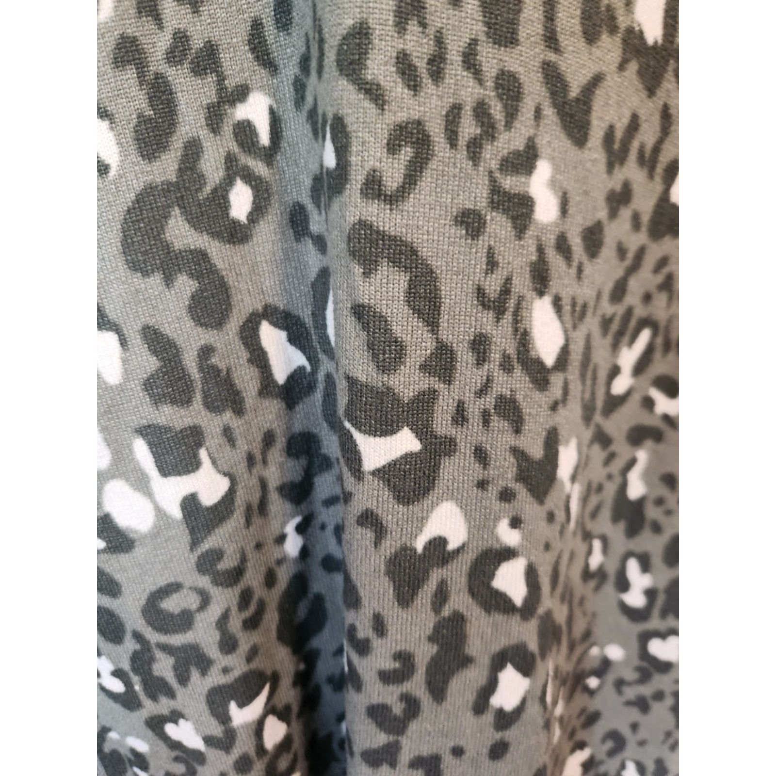 Vintage Jenni Women's Gown Shirt Sleep Mountain Sage Animal Print Green XXL Green XS? Size XS / US 0-2 / IT 36-38 - 3 Thumbnail