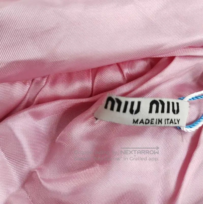 Miu Miu Miu Miu Women's Pink Fleece Zip-Up Cardigan . Size M / US 6-8 / IT 42-44 - 3 Thumbnail