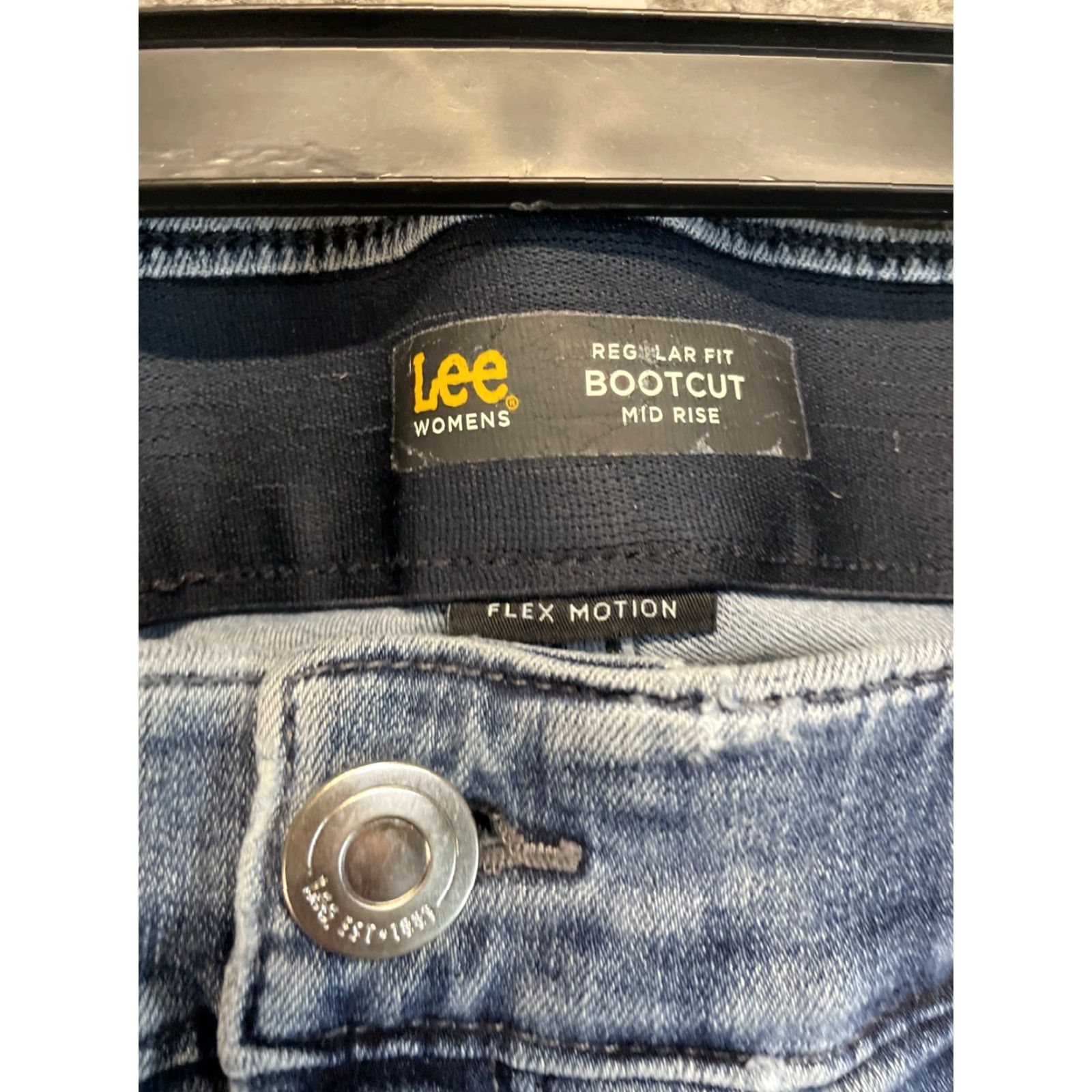 Lee Lee Jeans Womens Size 32 Blue Bootcut Mid Rise Ankle Pants Size 24" / US 00 / IT 34 - 2 Thumbnail