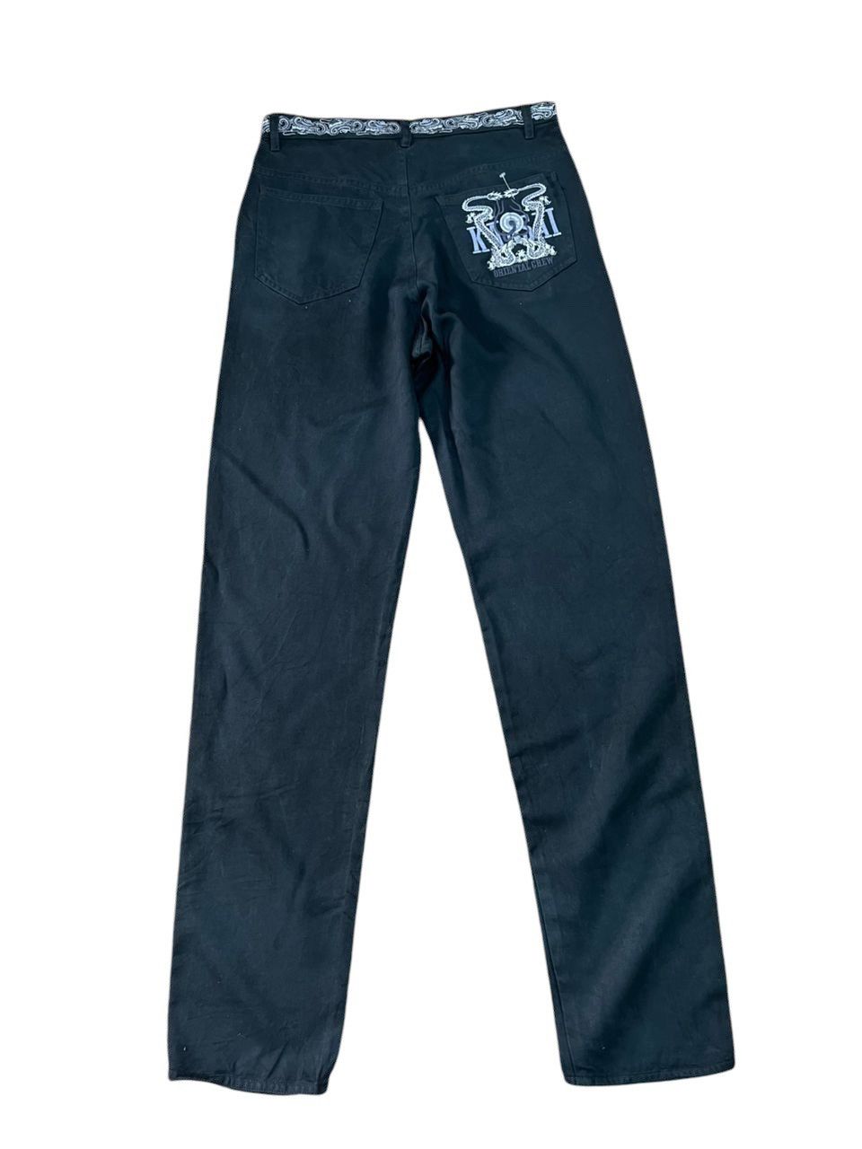 Kansai Yamamoto Kansai Man Dragon Embroidered Pants Size US 32 / EU 48 - 4 Thumbnail