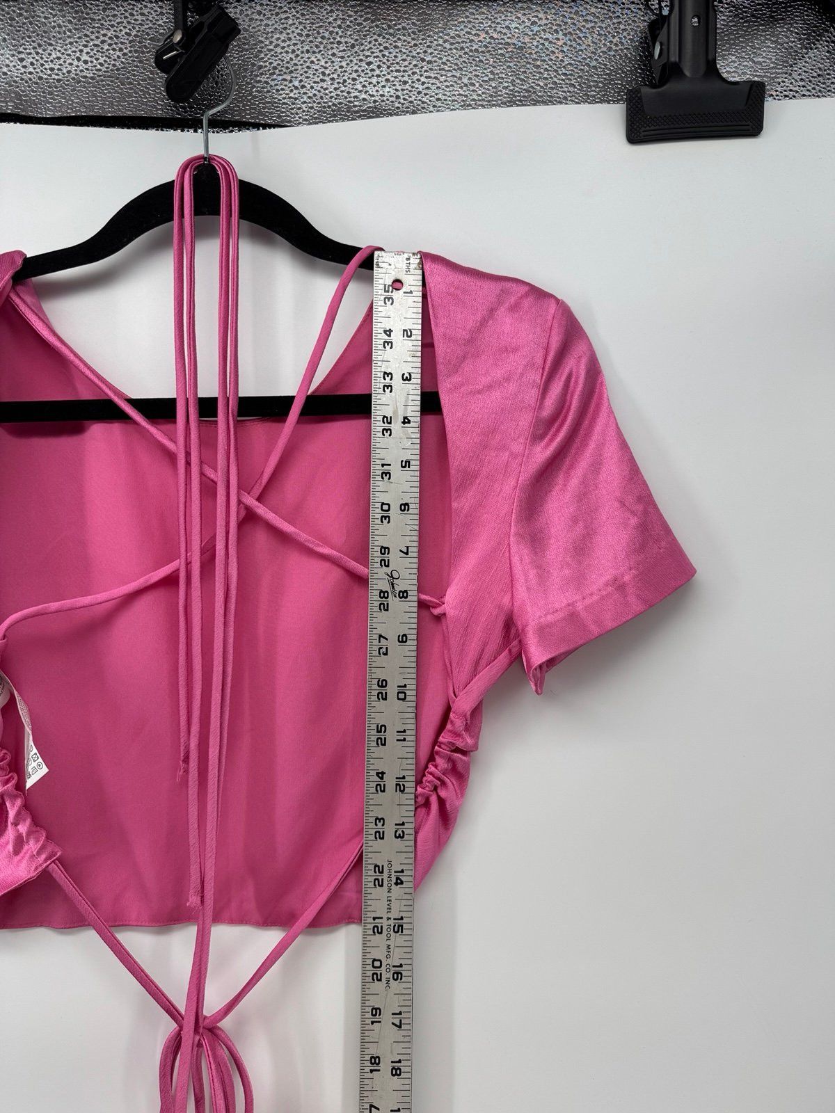Zara Zara Pink Open Back Short Sleeve Shirt Womens Size Medium Size M / US 6-8 / IT 42-44 - 3 Thumbnail
