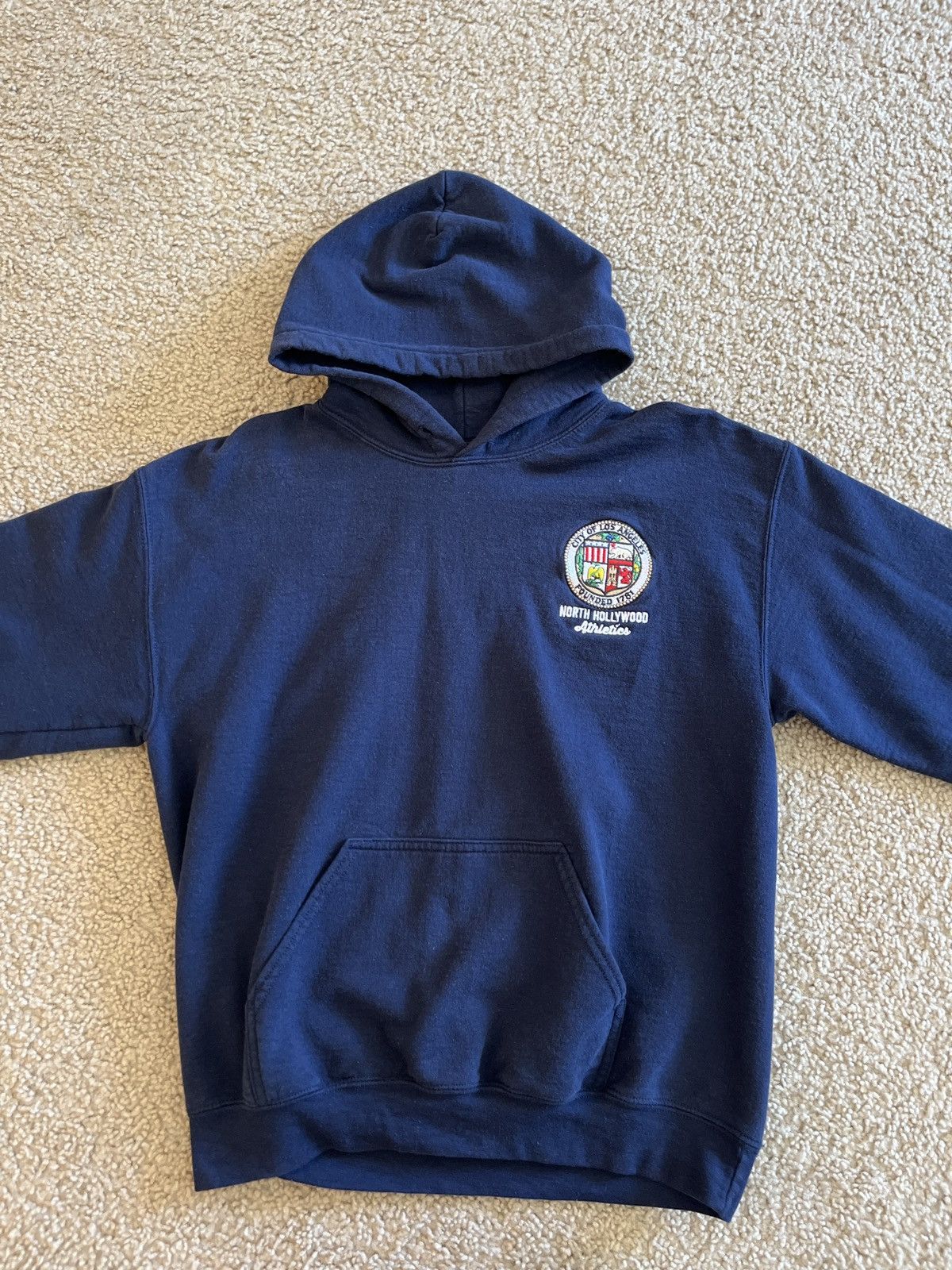 Vintage Vintage Hollywood Navy Hoodie Size US M / EU 48-50 / 2 - 3 Thumbnail