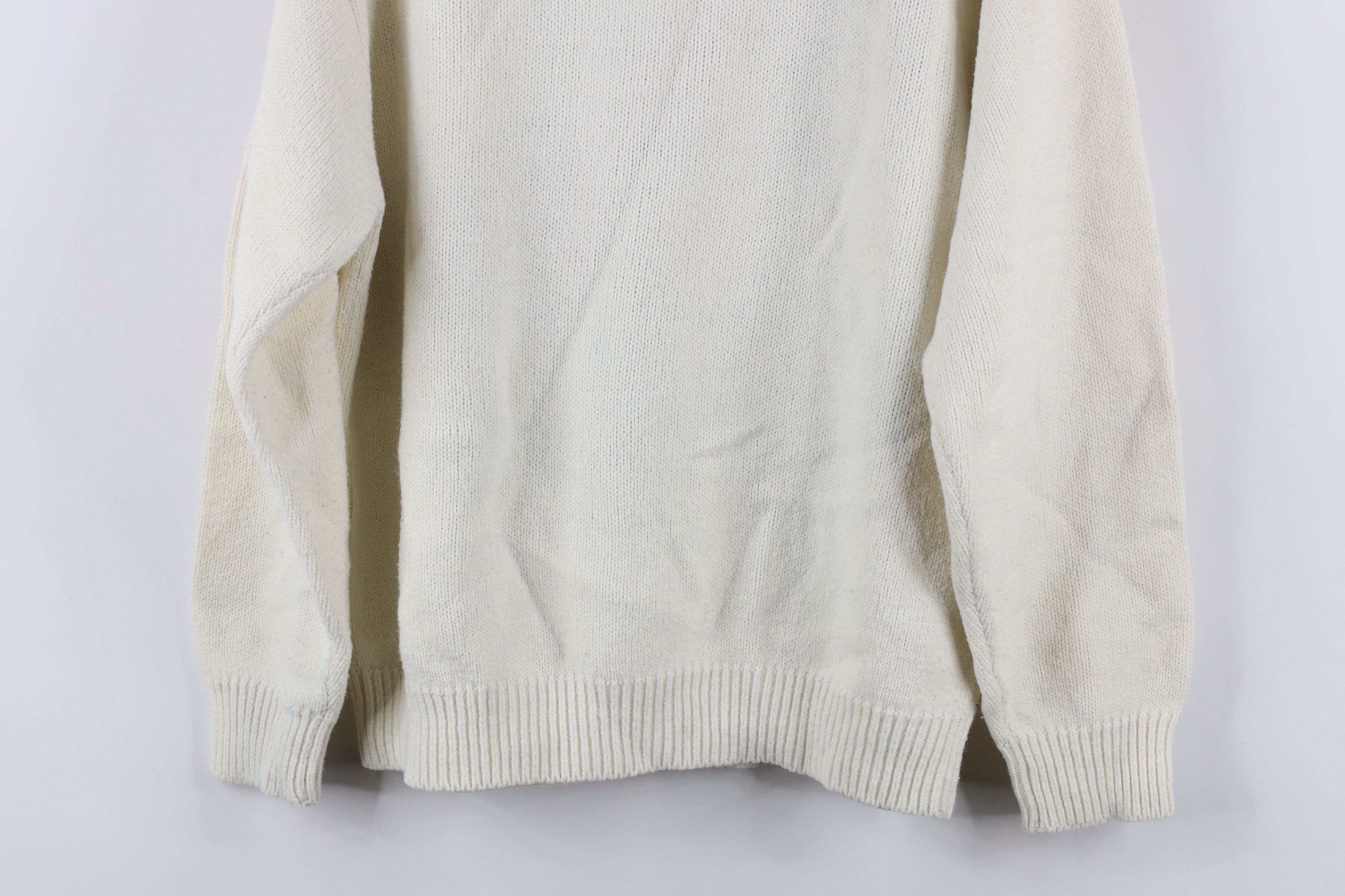 Vintage Vintage 90s Streetwear Embroidered Flower Knit Sweater Size L / US 10 / IT 46 - 10 Thumbnail