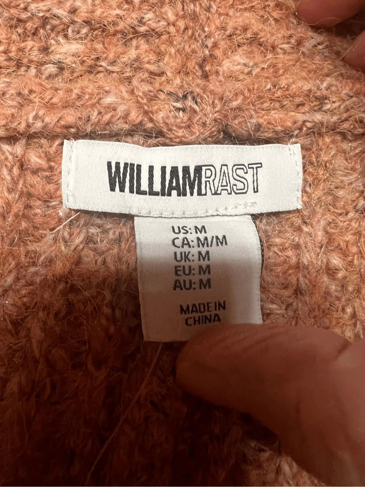 William Rast WILLIAMRAST Open Cardigan Rose Sz M NWT Size M / US 6-8 / IT 42-44 - 4 Thumbnail