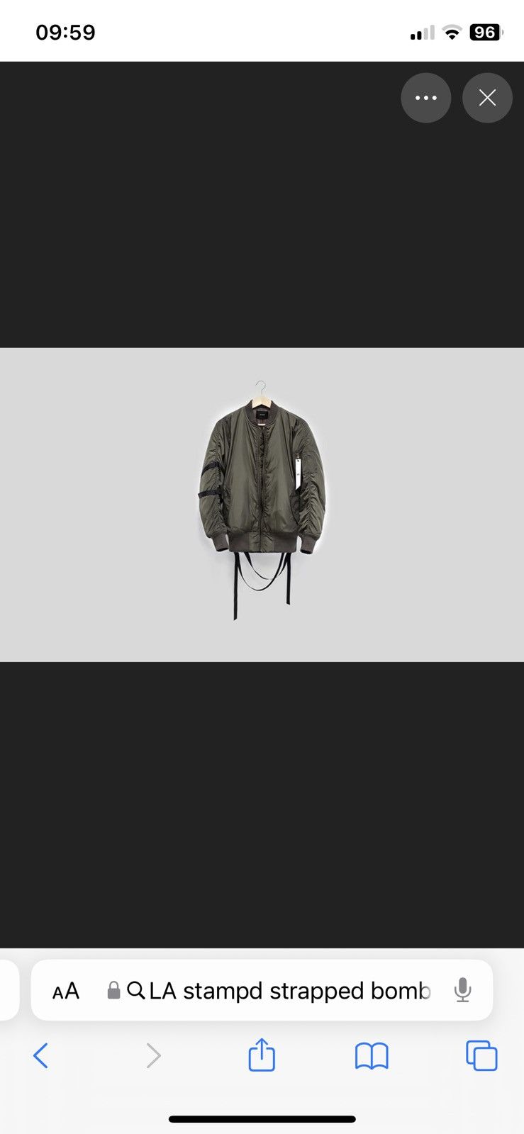 Stampd Stampd Strapped Bomber Khaki Jacket Size M Size US M / EU 48-50 / 2 - 5 Thumbnail