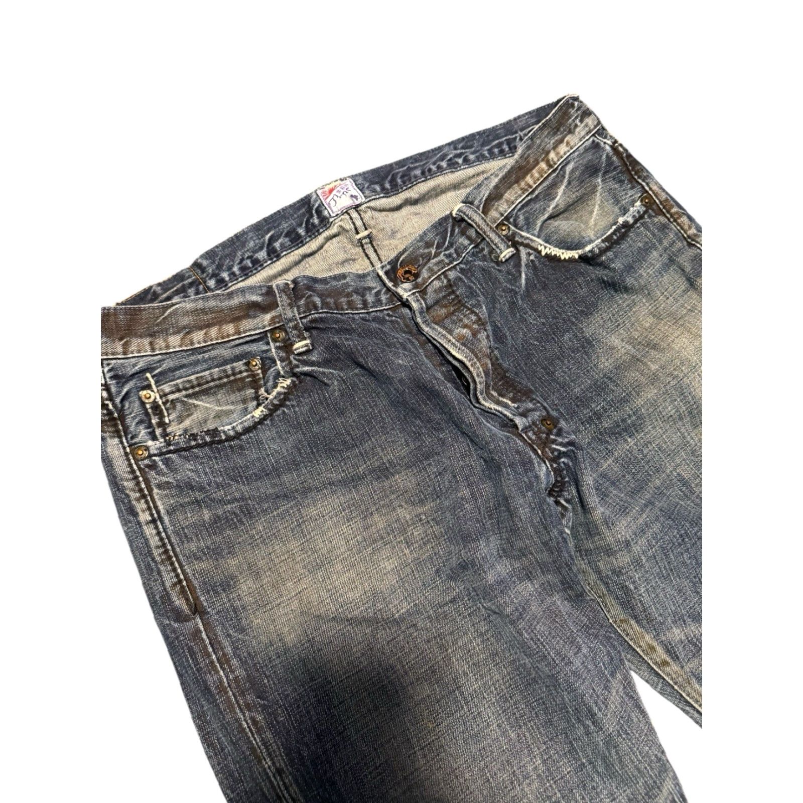 Prps PRPS Purple Tag Denim Jeans Made in Japan Size 36x33 Men’s Regular Straight 5-Pocket Design Jeans Blue Cotton Denim Men’s Rare 🔥 Size US 36 / EU 52 - 5 Thumbnail