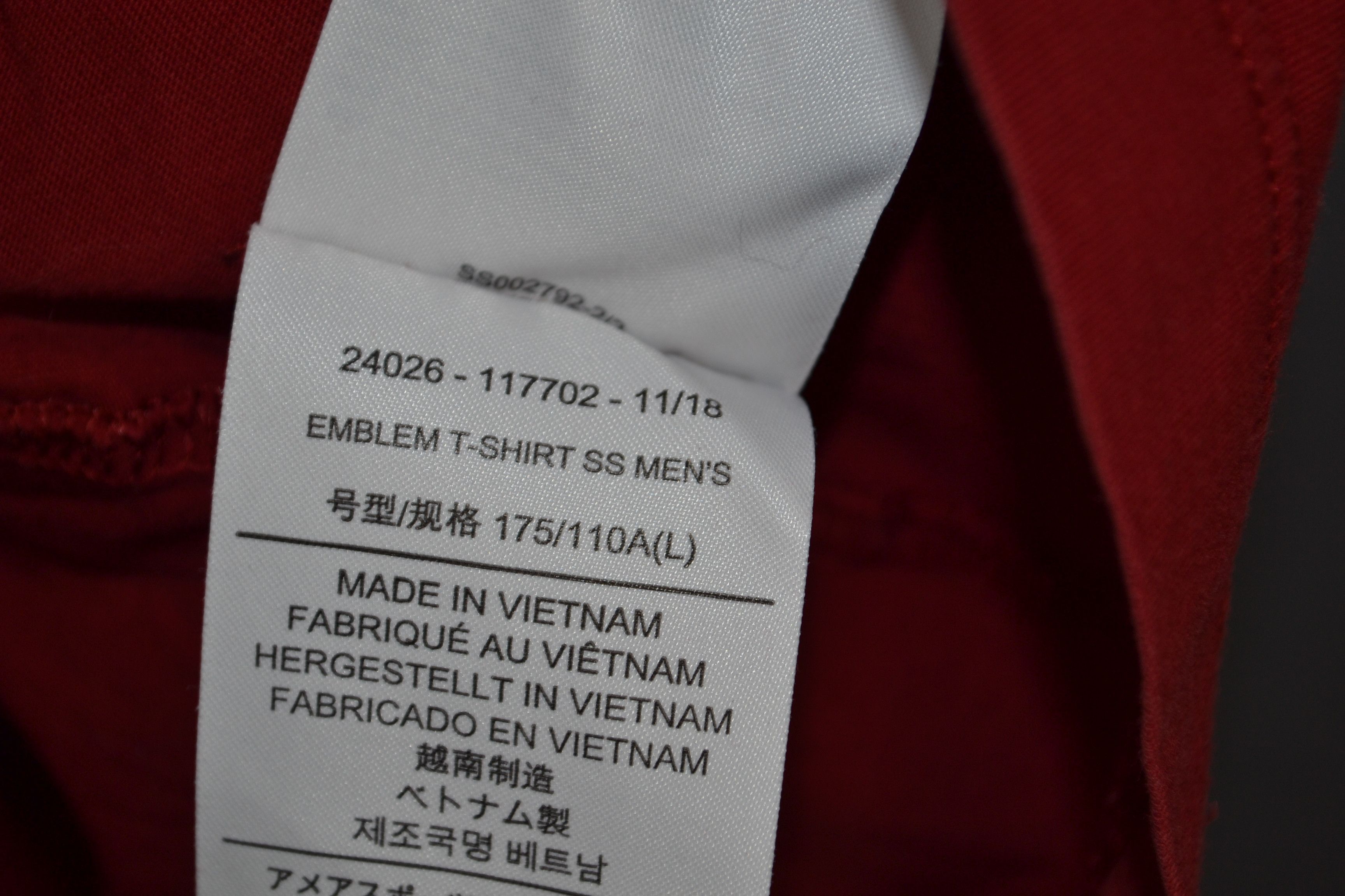 Arc'teryx Arc'teryx Emblem T-shirt SS Men's L Red Cotton Size US L / EU 52-54 / 3 - 7 Thumbnail