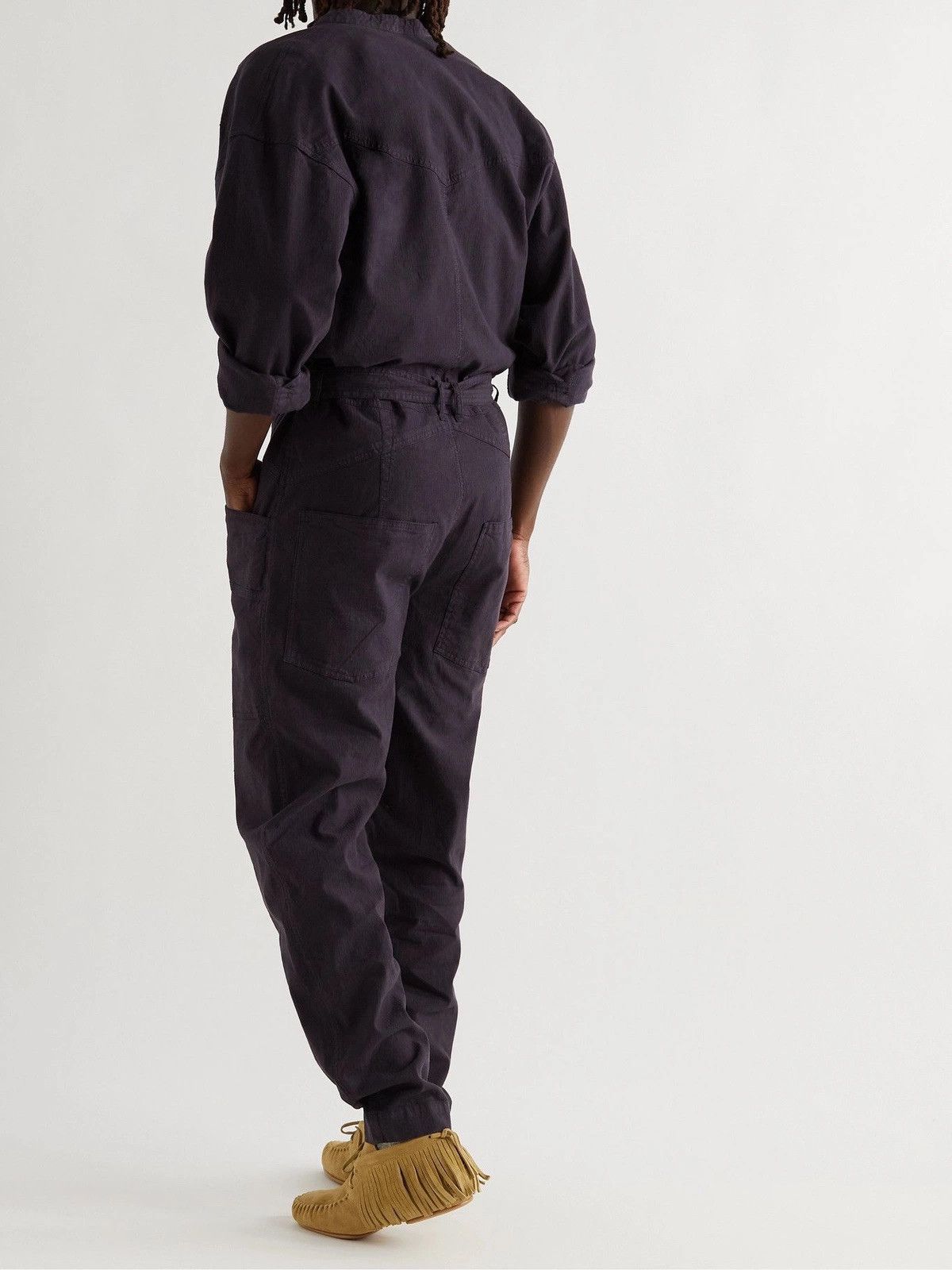 Isabel Marant Enunio Linen-blend Belted Jumpsuit Size US 32 / EU 48 - 3 Thumbnail