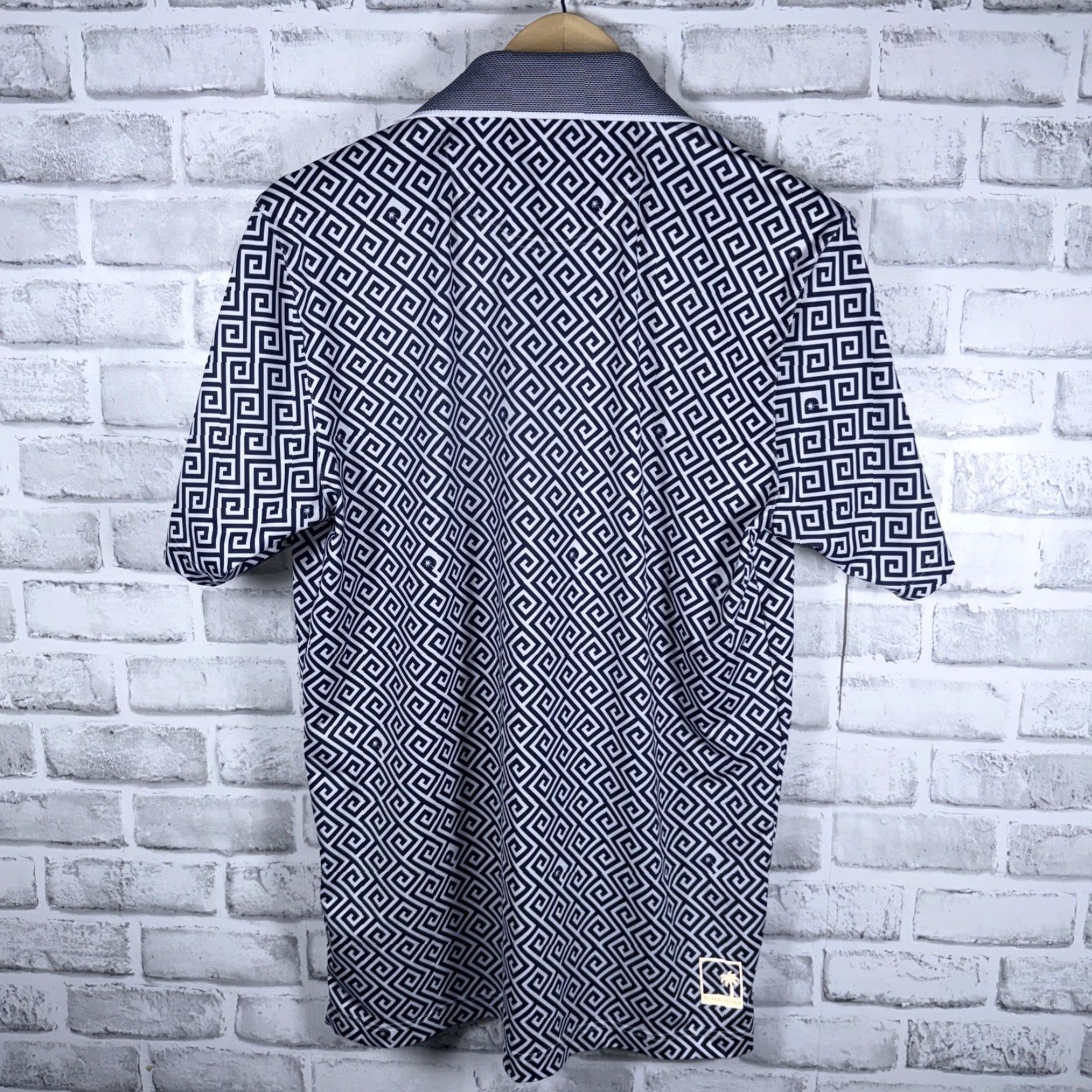 Puma PUMA Geometric Polo Shirt Mens Size S White Geometric Pattern Polo Shirt Mens S White - PUMA Polo Shirt Mens S White Geometric Pattern Size US S / EU 44-46 / 1 - 4 Thumbnail