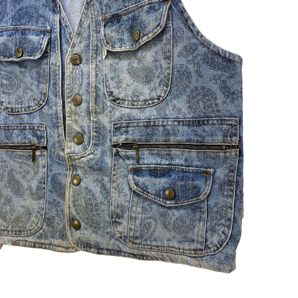 Indigo 🗣️Denim Vest Paisley Jacket Size US S / EU 44-46 / 1 - 5 Thumbnail