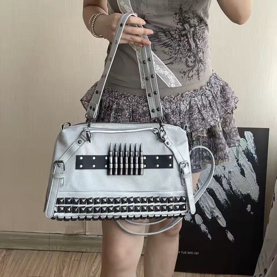 Other Handmade Y2K Spice Girl Punk Shoulder Bag – Skull Rivets Size ONE SIZE - 2 Thumbnail
