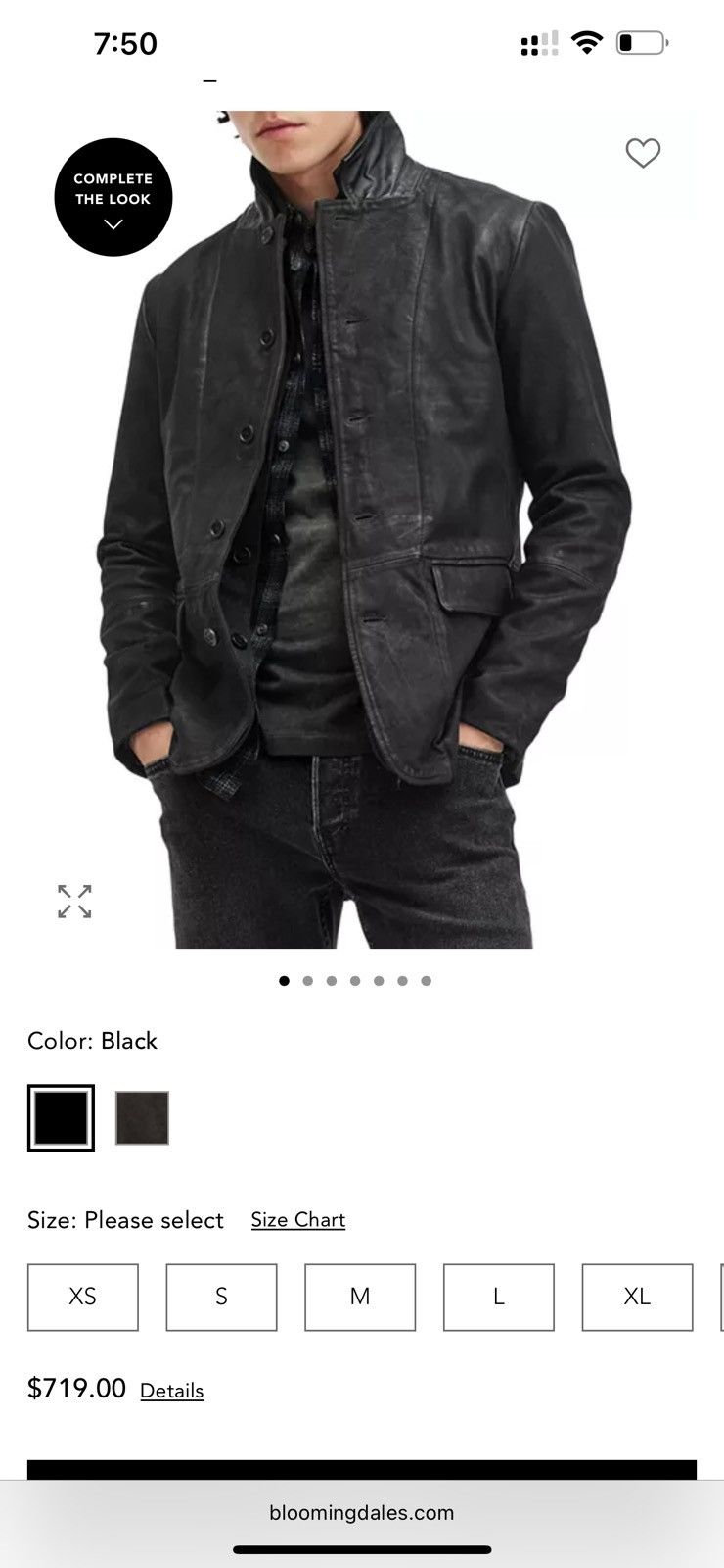 Allsaints AllSaints Leather Jacket Size US M / EU 48-50 / 2 - 4 Thumbnail