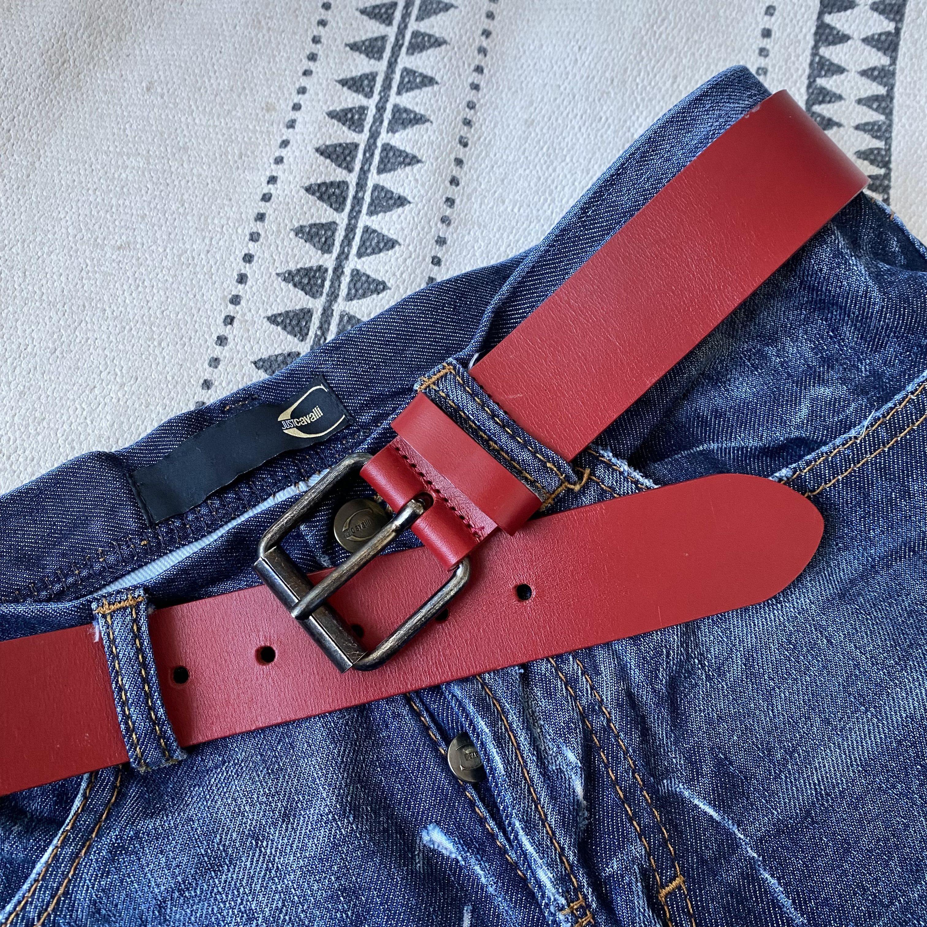 Carhartt Y2K Carhartt leather Belt Avant-Garde BB simon vibe Size 32 - 3 Thumbnail