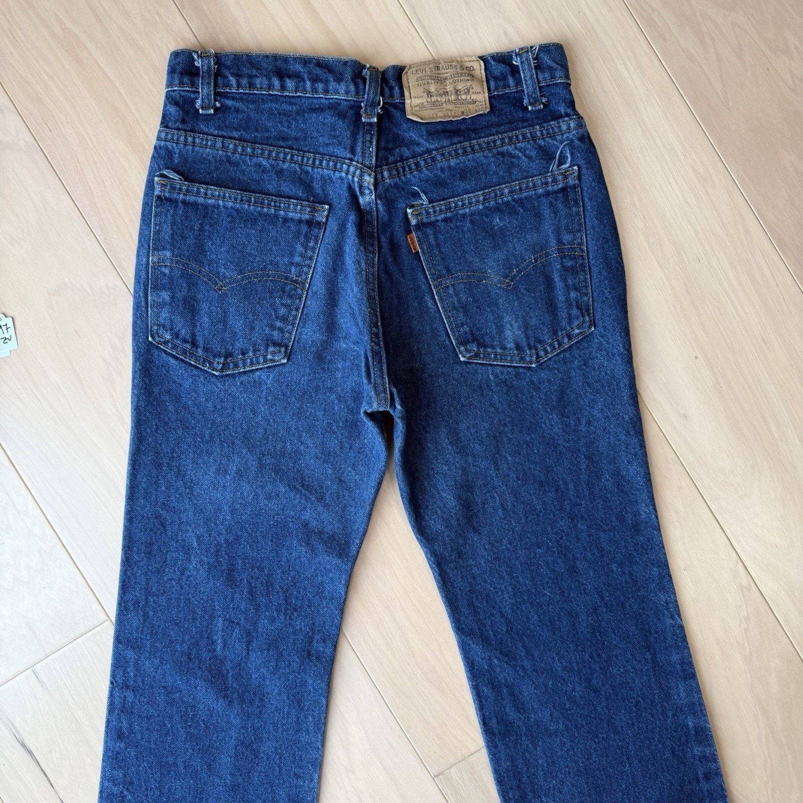 Levi's Vintage Levis 517 Jeans 29 Blue 80s Denim Made in USA Boot Size US 29 - 7 Thumbnail
