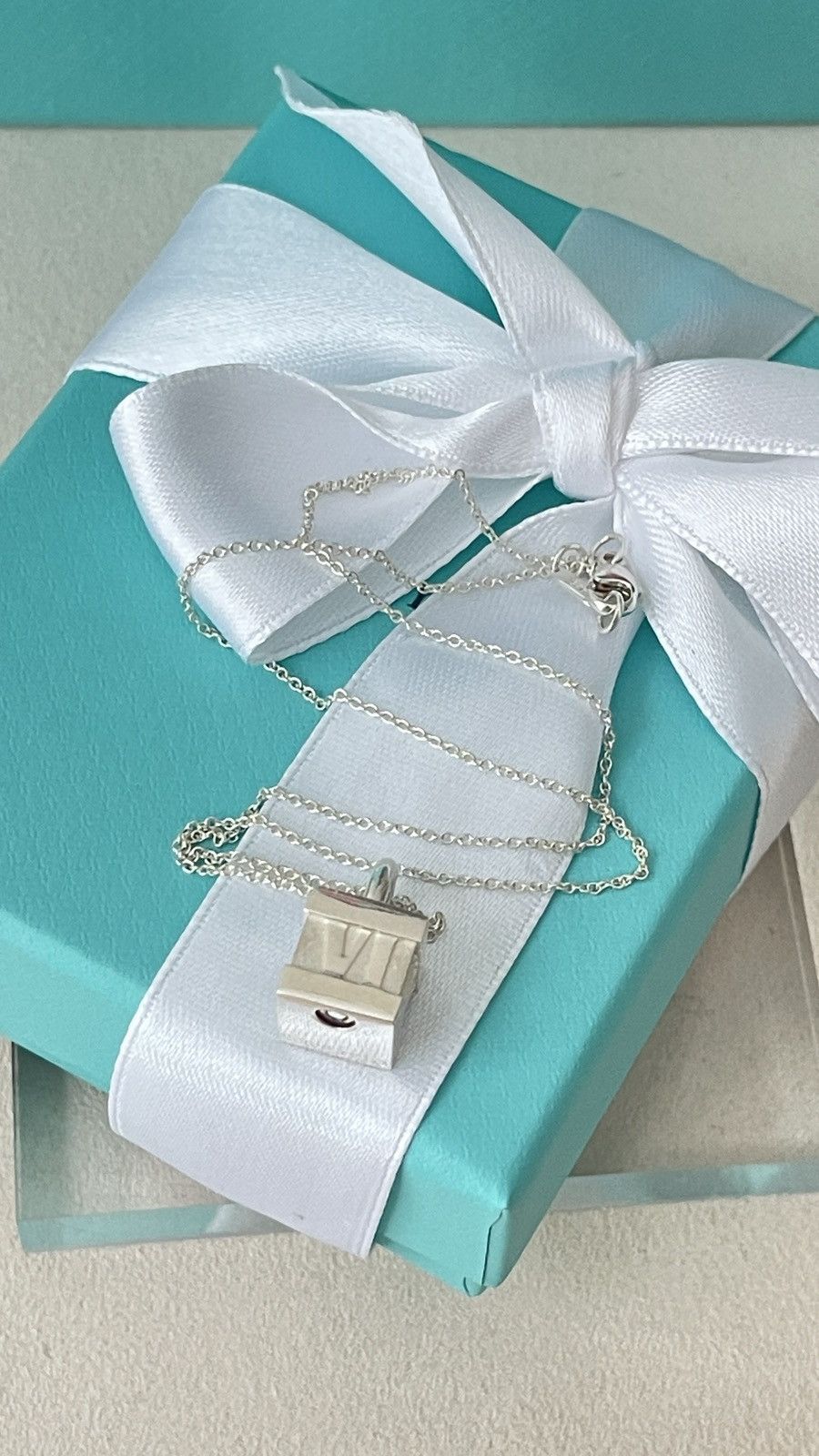 Tiffany & Co. Tiffany & Co. Atlas Cube Pendant Silver 16” $400 NEW Size ONE SIZE - 13 Thumbnail