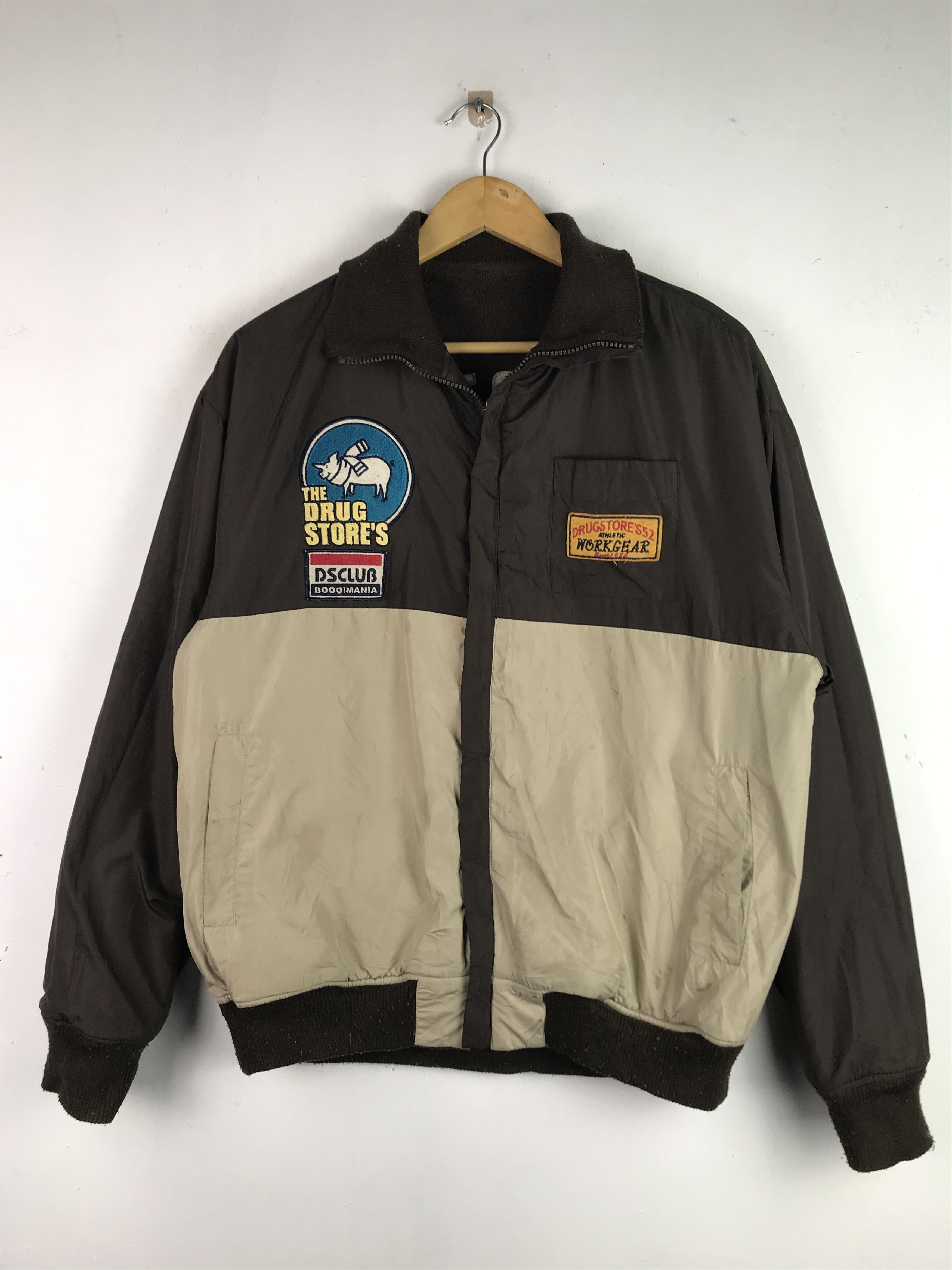 Japanese Brand × Vintage Vintage Reversible Drug Store Full Zipper Jacket Size US L / EU 52-54 / 3 - 3 Thumbnail