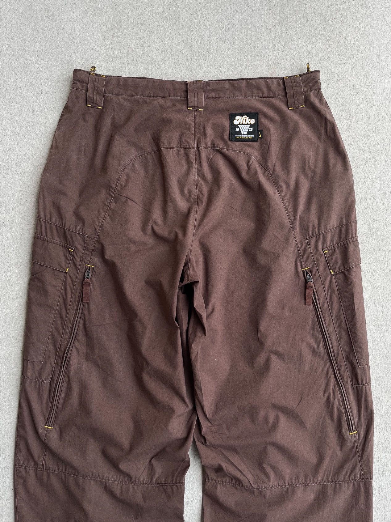 Nike Vtg Nike 1972 Liga oficial do pais wide leg cargo pants Size US 36 / EU 52 - 6 Thumbnail