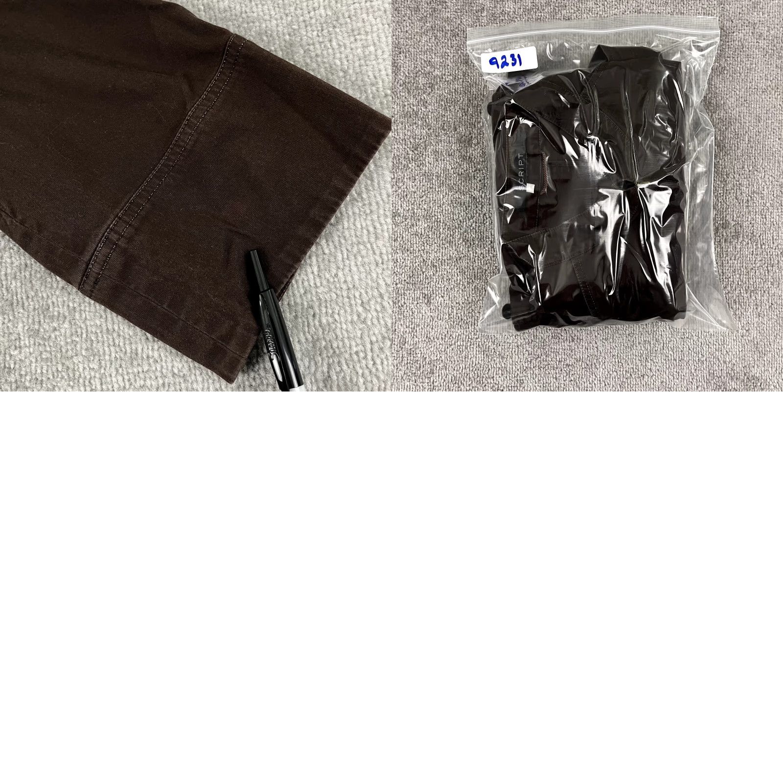 Doublet SCRIPT Jacket Womens XL Brown Western Rodeo Cowgirl Double Breasted Bib Full Zip Jacket Size XL / US 12-14 / IT 48-50 - 8 Thumbnail