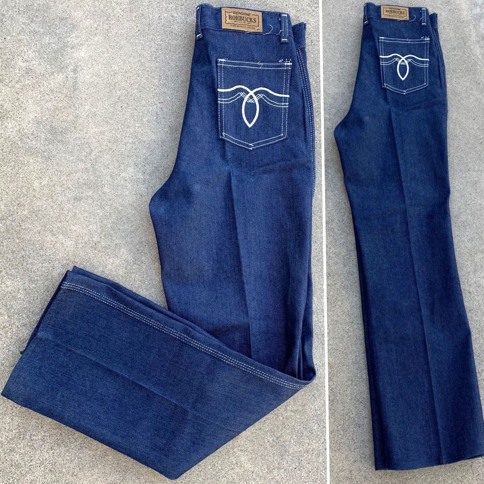 Sears vintage Sears Roebuck and Co jeans size 16 29” waist blue rockabilly 1970s 1980s Mens Size 38" / US 16 / IT 52 - 2 Thumbnail