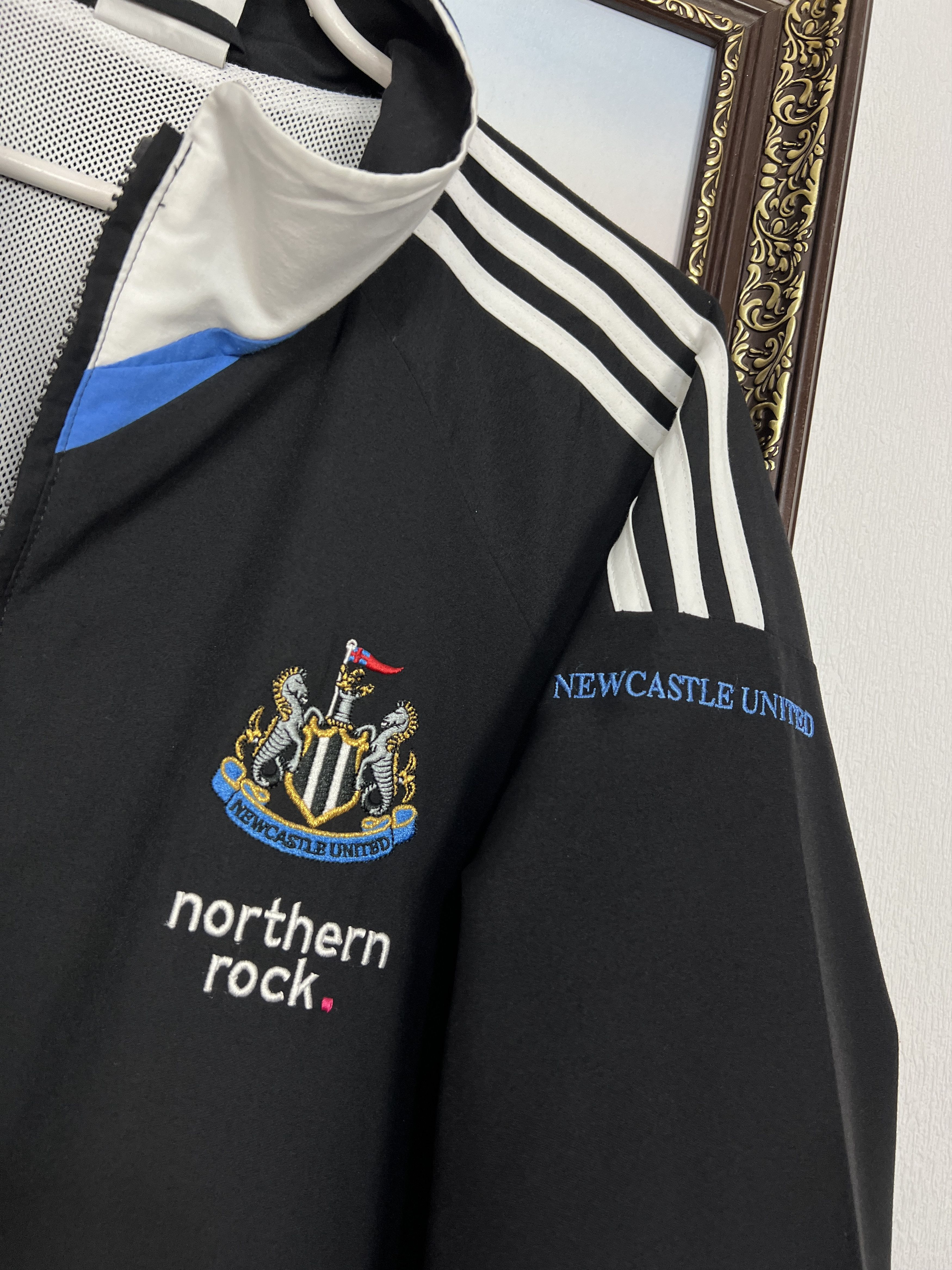 Adidas Vintage Newcastle United Football Jacket Soccer Track Top Size US L / EU 52-54 / 3 - 4 Thumbnail