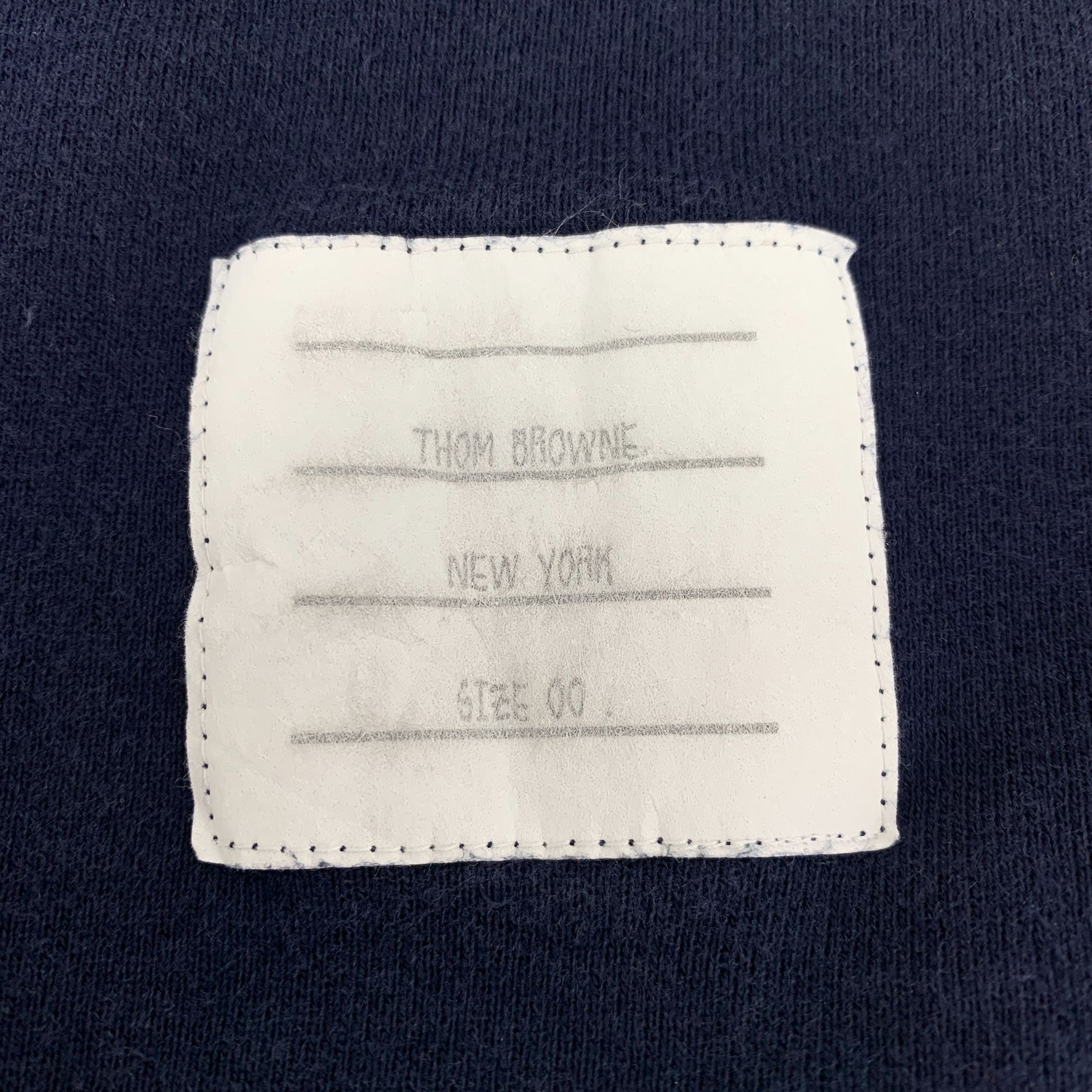 Thom Browne Thom Browne Dark Blue Cotton Four-Bar Stripe Drawstring Spor Size 24" / US 00 / IT 34 - 4 Thumbnail