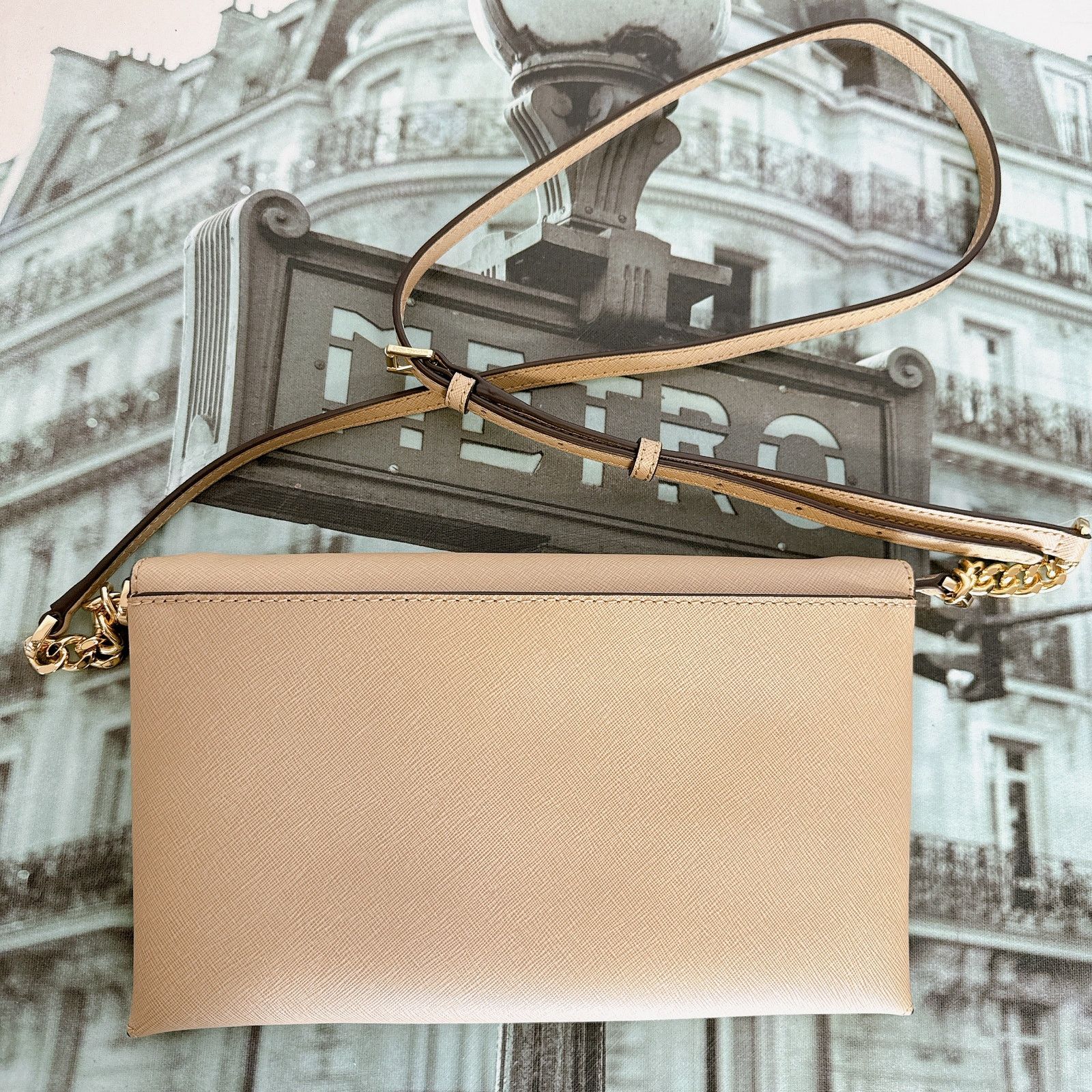 Michael Kors Michael Kors 35F9GTTC6L Jet Set Item Medium Envelope Clutch Size ONE SIZE - 4 Thumbnail