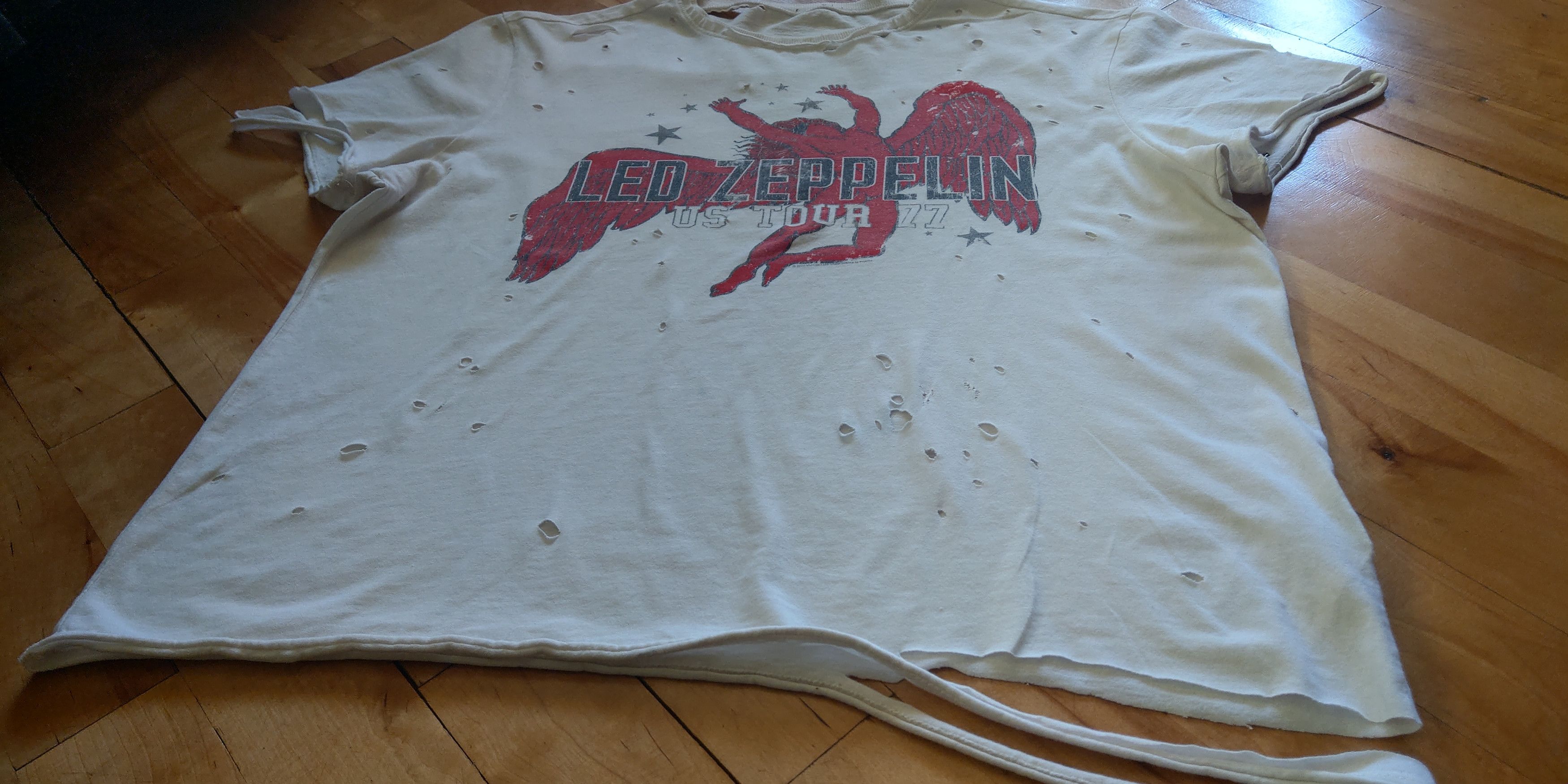 Band Tees Led Zeppelin Custom Distressed T-shirt Size US L / EU 52-54 / 3 - 8 Thumbnail