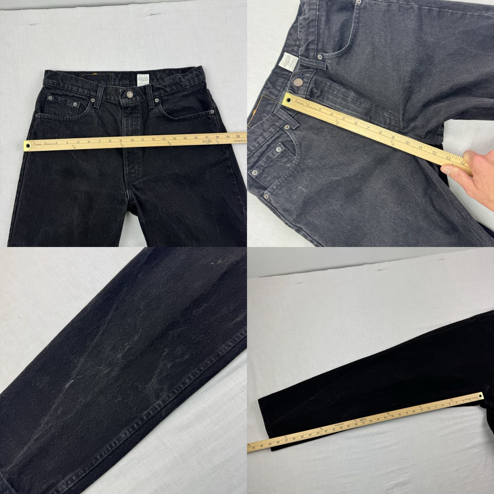 Levi's VINTAGE Levi's 550 Jeans Men's 34x30 Black Relaxed Tapered 90s Grunge USA Size US 34 / EU 50 - 8 Thumbnail