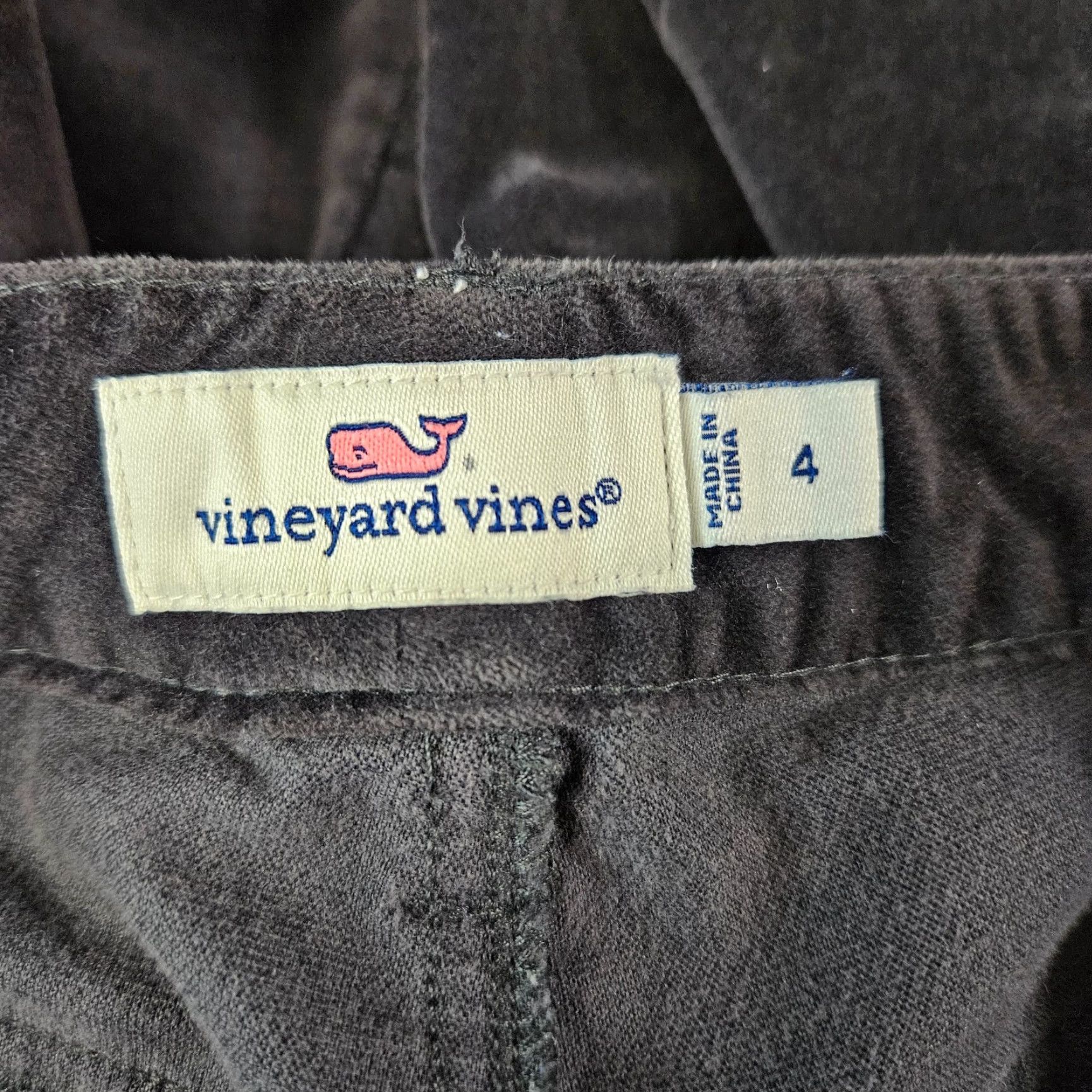 Vineyard Vines Vineyard Vines Womens Velveteen Pants Sz 4 Gray Mid Rise Skinny 5 Pocket Cotton Blend Size 27" / US 4 / IT 40 - 7 Thumbnail