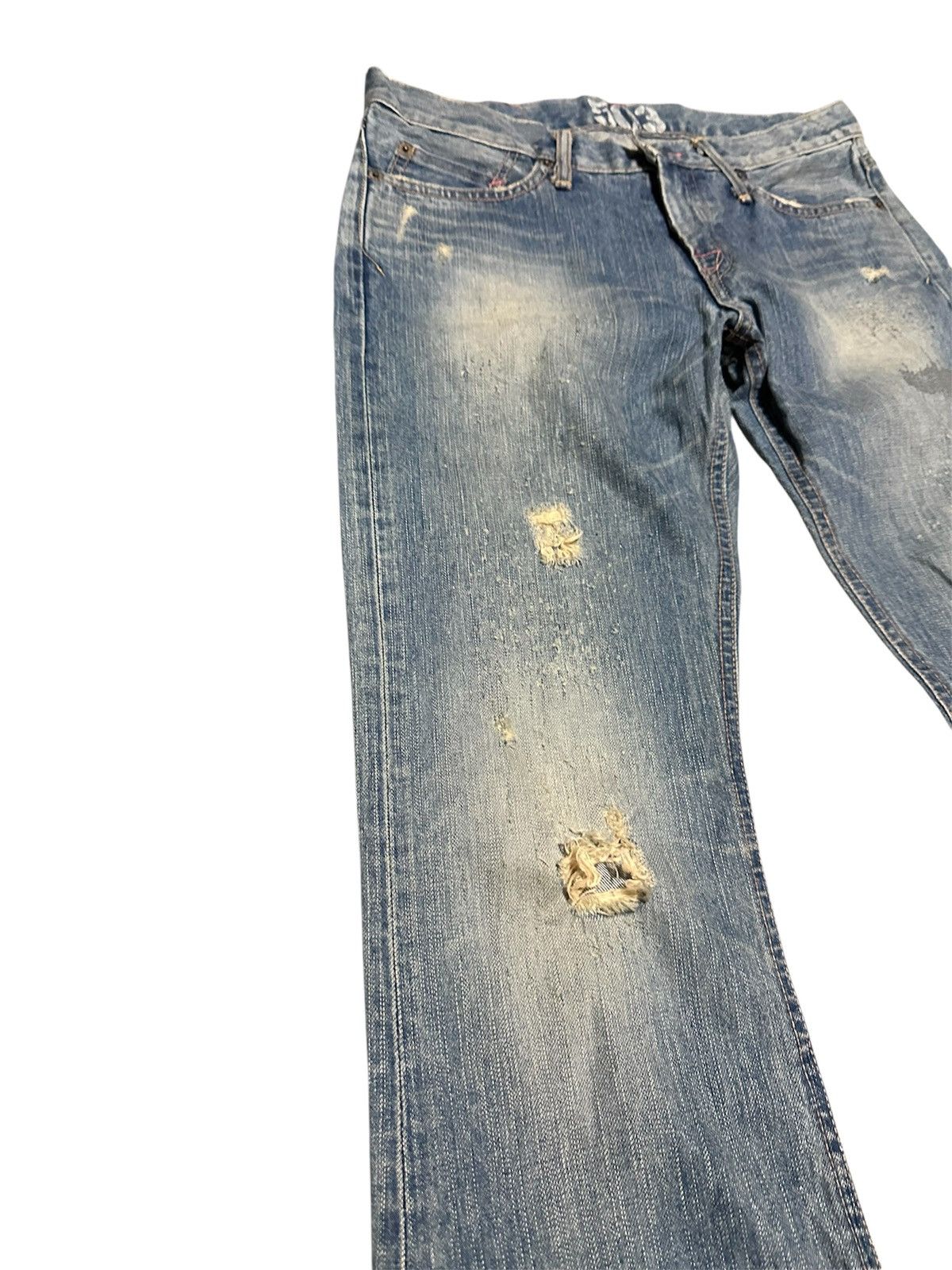 Edwin Vintage 90s Edwin 503 Rude Flare Bell Bottom Bootcut Jeans Size US 31 - 5 Thumbnail